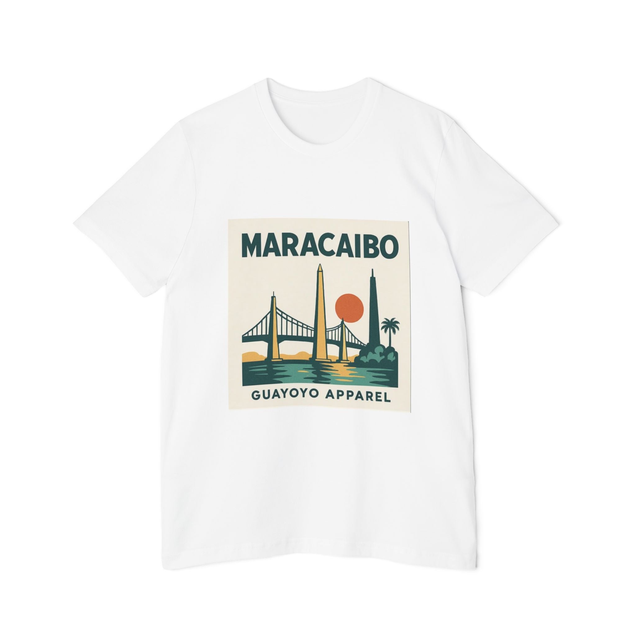 Maracaibo Retro Travel T-Shirt — Vintage Sunset Bridge Design