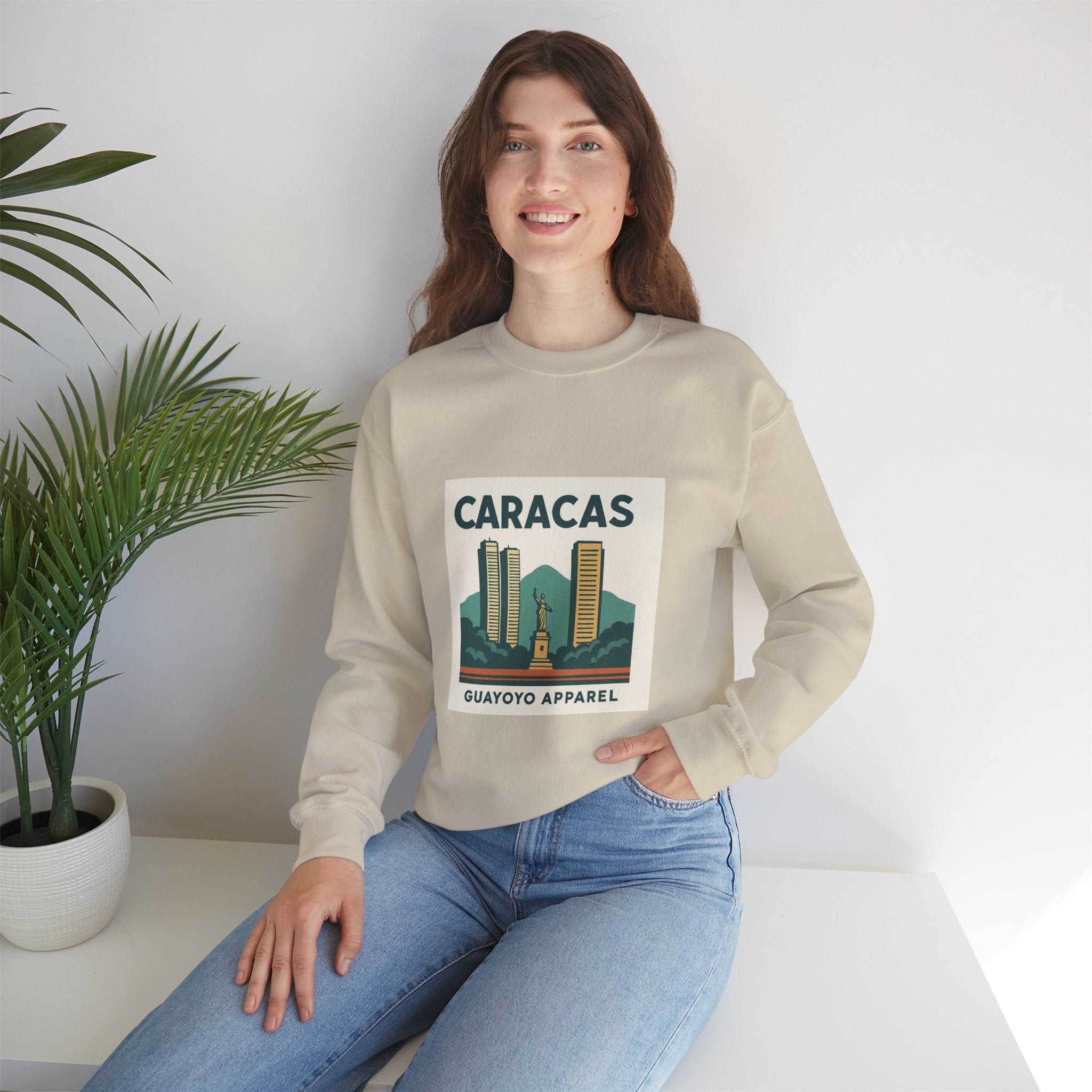 Caracas Vintage Skyline Sweatshirt — Guayoyo Apparel Crewneck