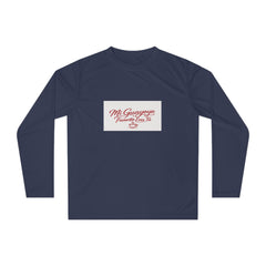 Long Sleeve Shirt — "Mi Guayoyo, Fue Na' Pa' Tí" Retro Script Performance Tee