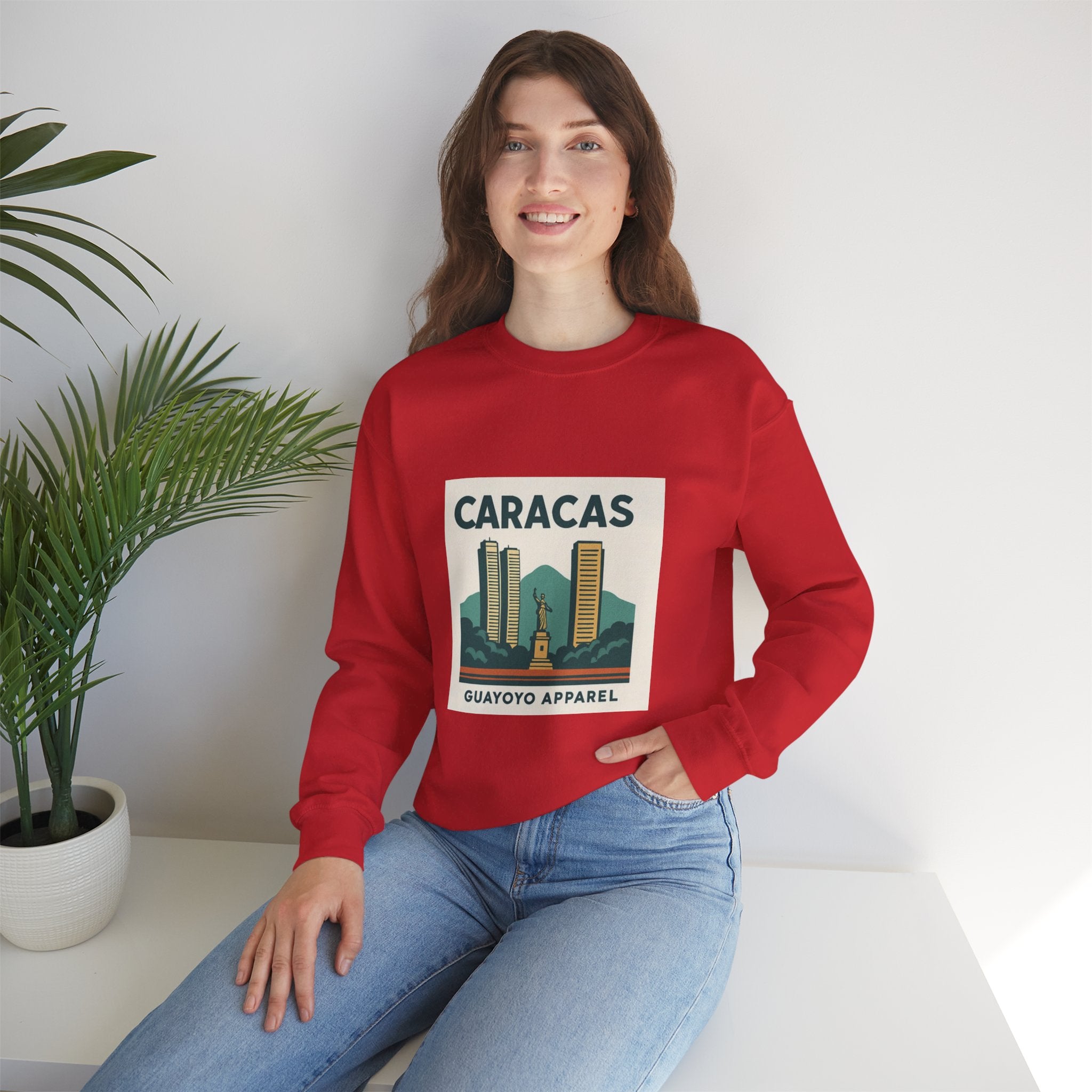 Caracas Vintage Skyline Sweatshirt — Guayoyo Apparel Crewneck