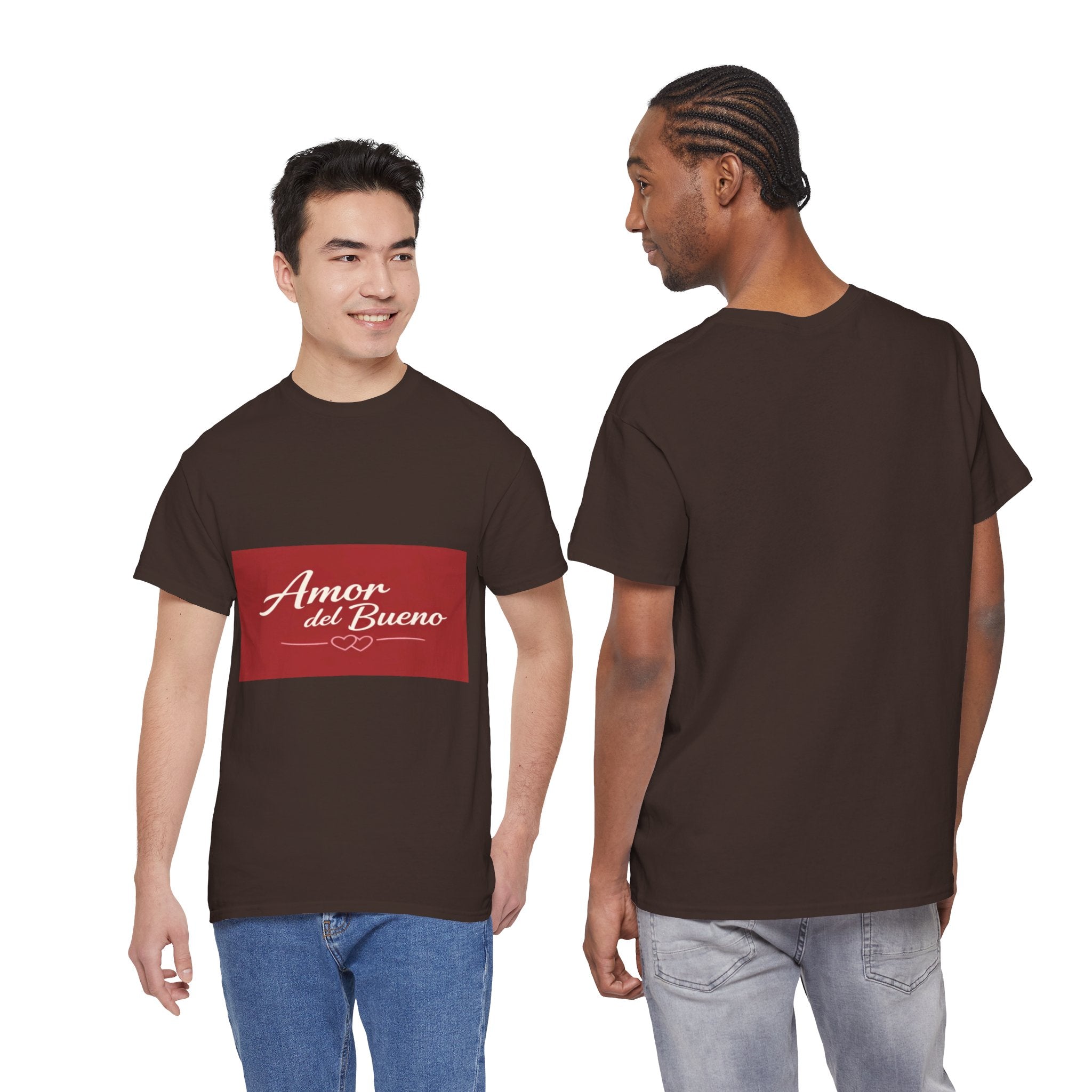 Amor del Bueno Script Tee — Romantic Spanish Love T-Shirt