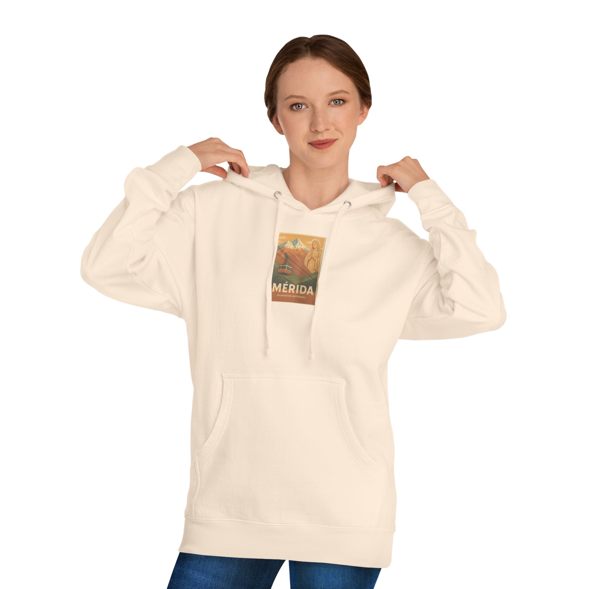 Merida Vintage Travel Hoodie — Retro Botanical Poster Sweatshirt
