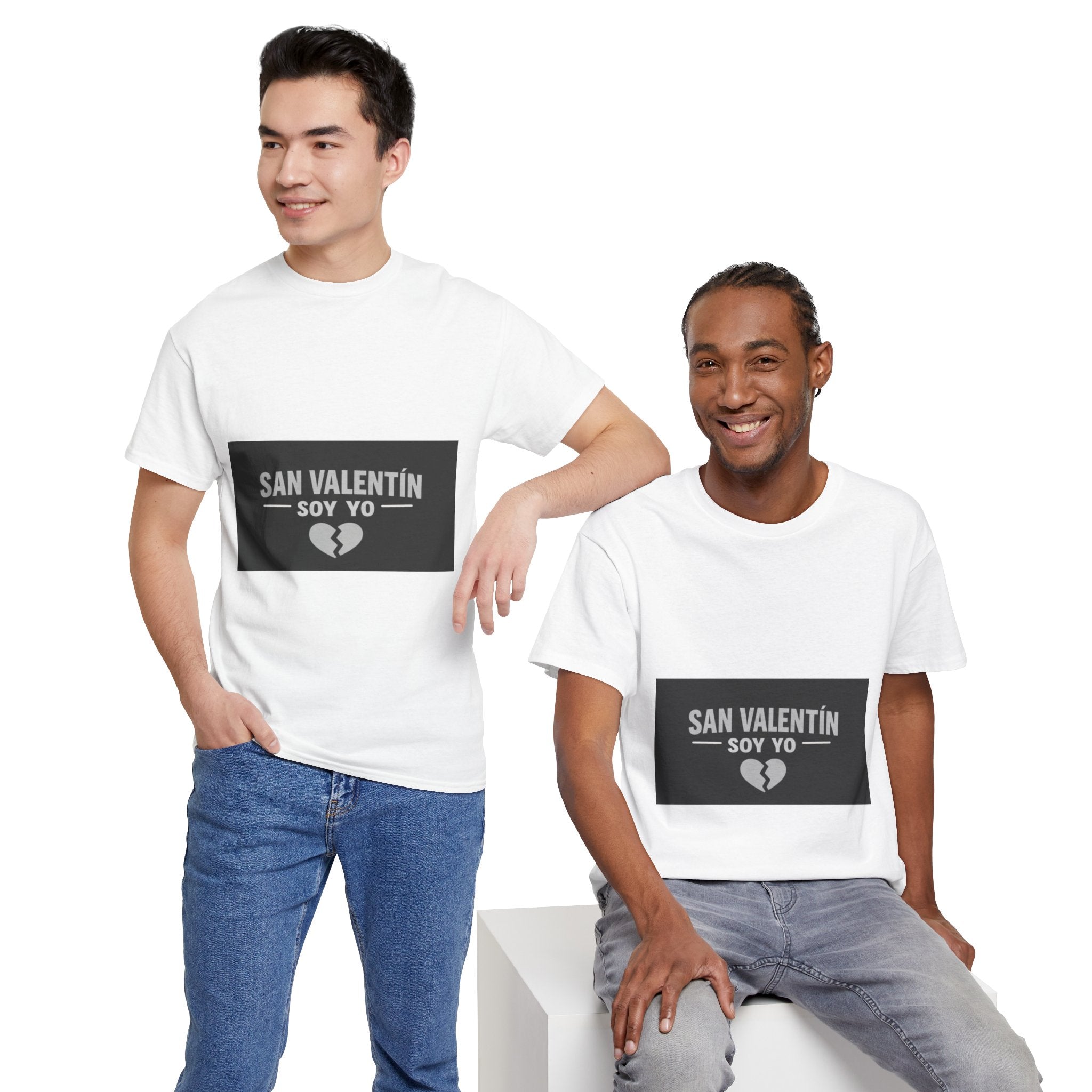 Valentine Soy Yo T-Shirt — "San Valentín Soy Yo" Broken Heart Tee