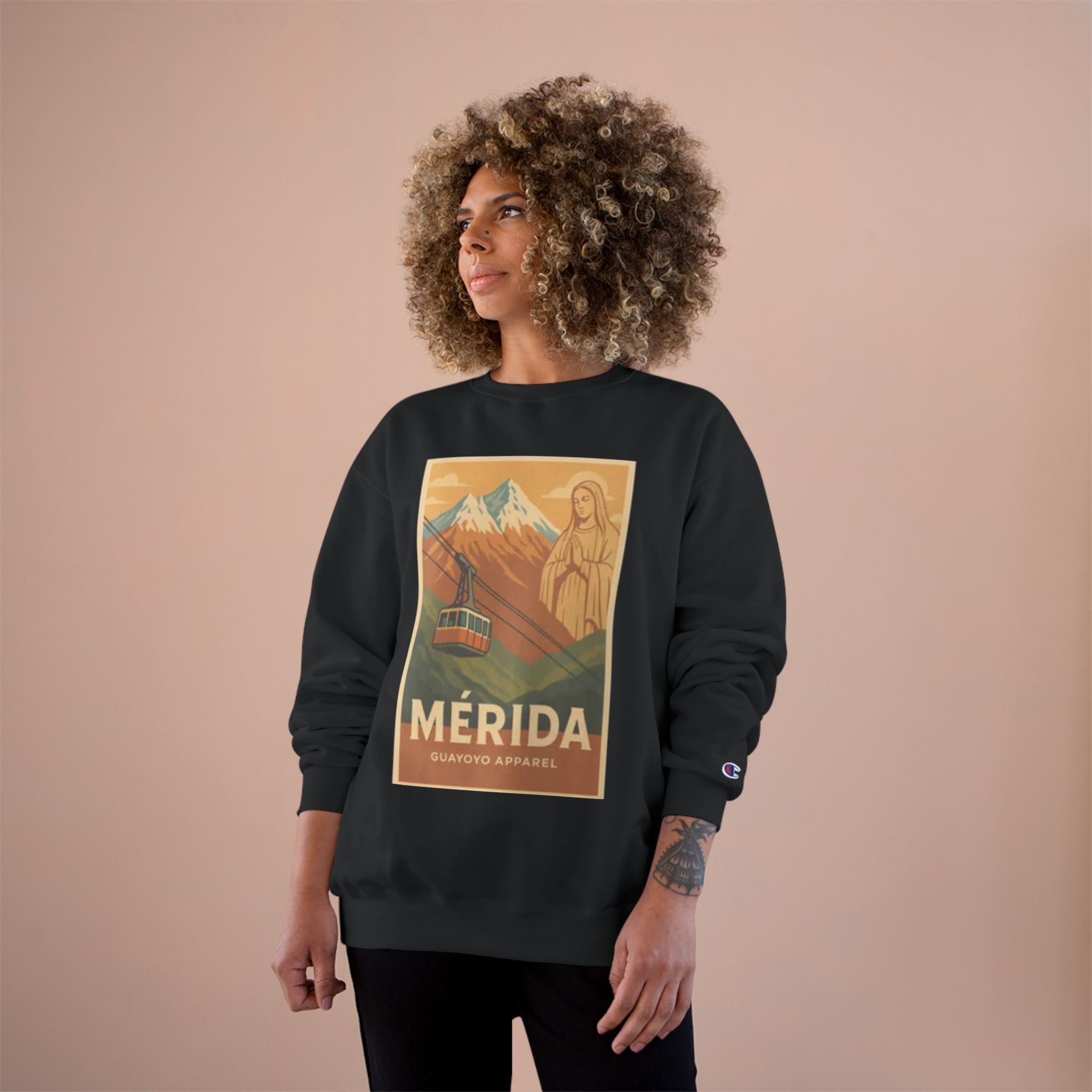 Mérida Retro Travel Sweatshirt — Vintage Mountain Cable Car Graphic