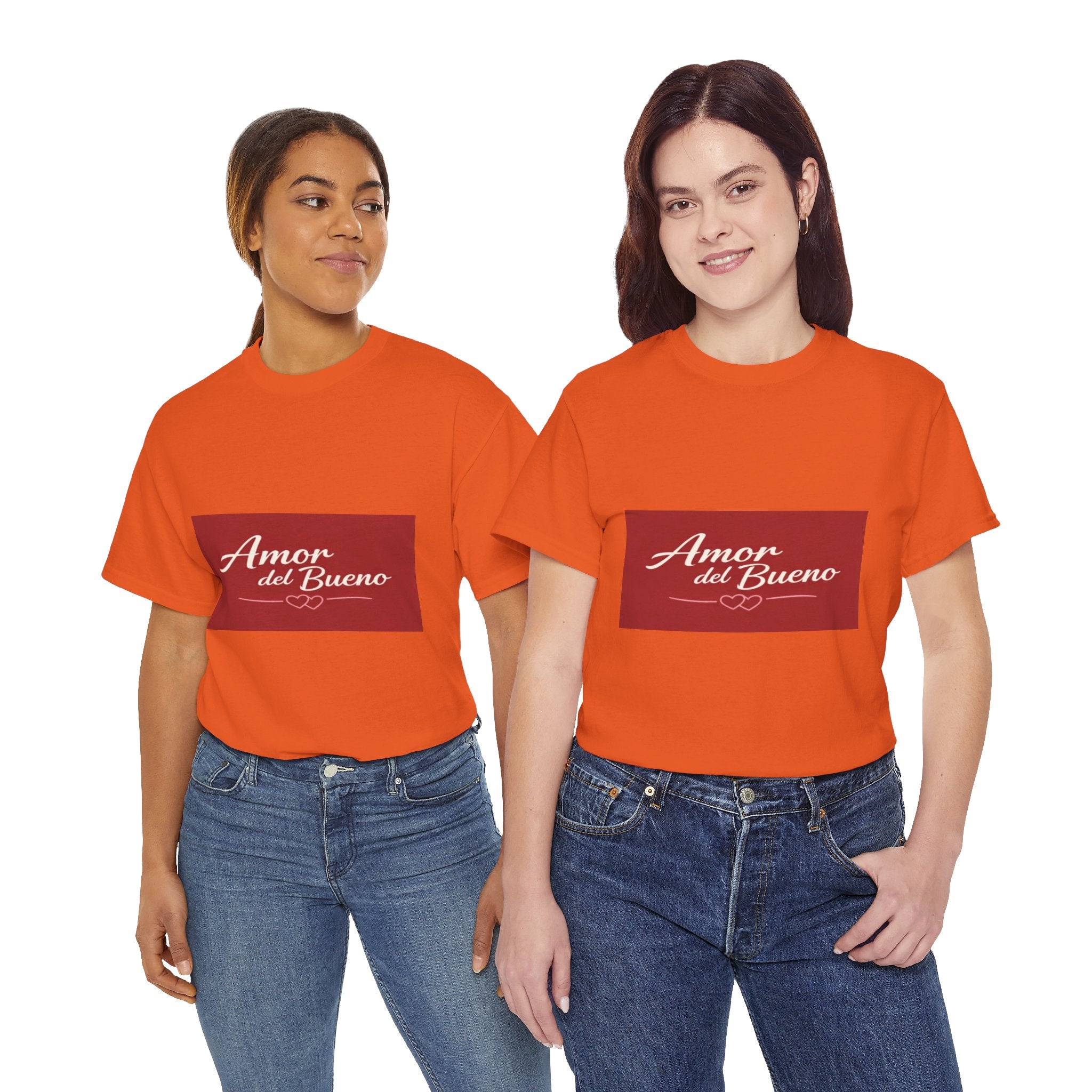 Amor del Bueno Script Tee — Romantic Spanish Love T-Shirt