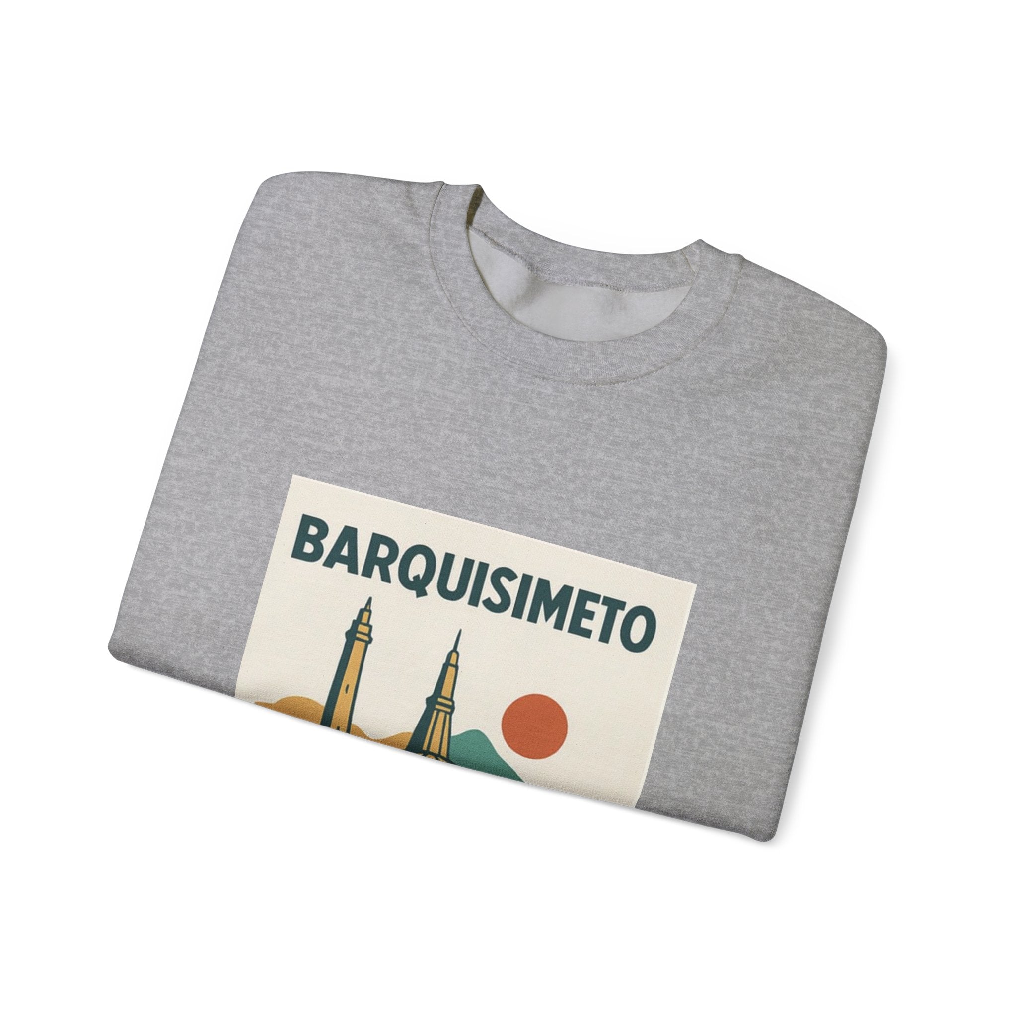 Barquisimeto Landmark Sweatshirt — Retro Cityscape Guayoyo Apparel