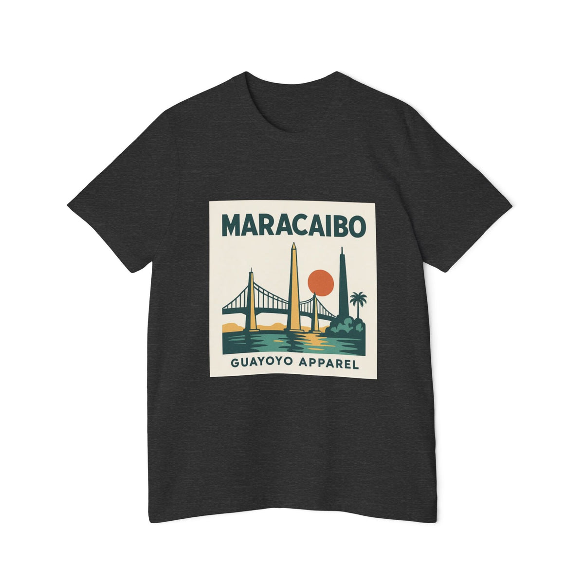 Maracaibo Retro Travel T-Shirt — Vintage Sunset Bridge Design