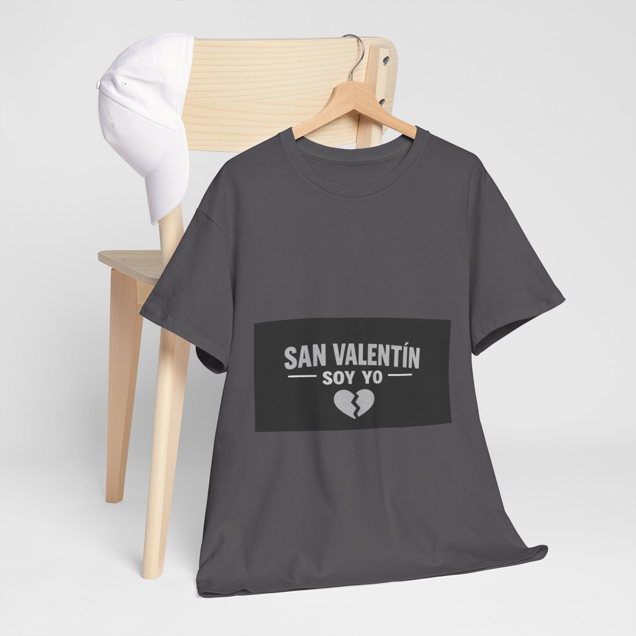 Valentine Soy Yo T-Shirt — "San Valentín Soy Yo" Broken Heart Tee