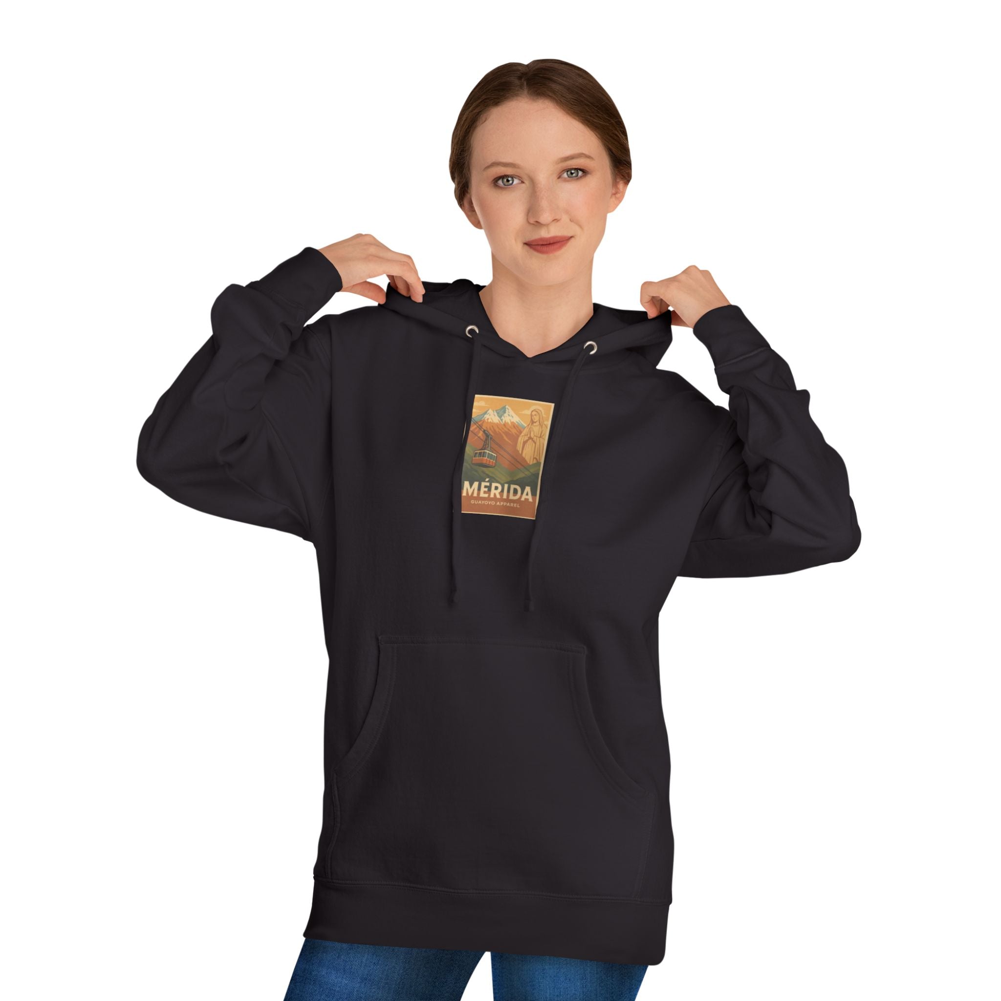 Merida Vintage Travel Hoodie — Retro Botanical Poster Sweatshirt