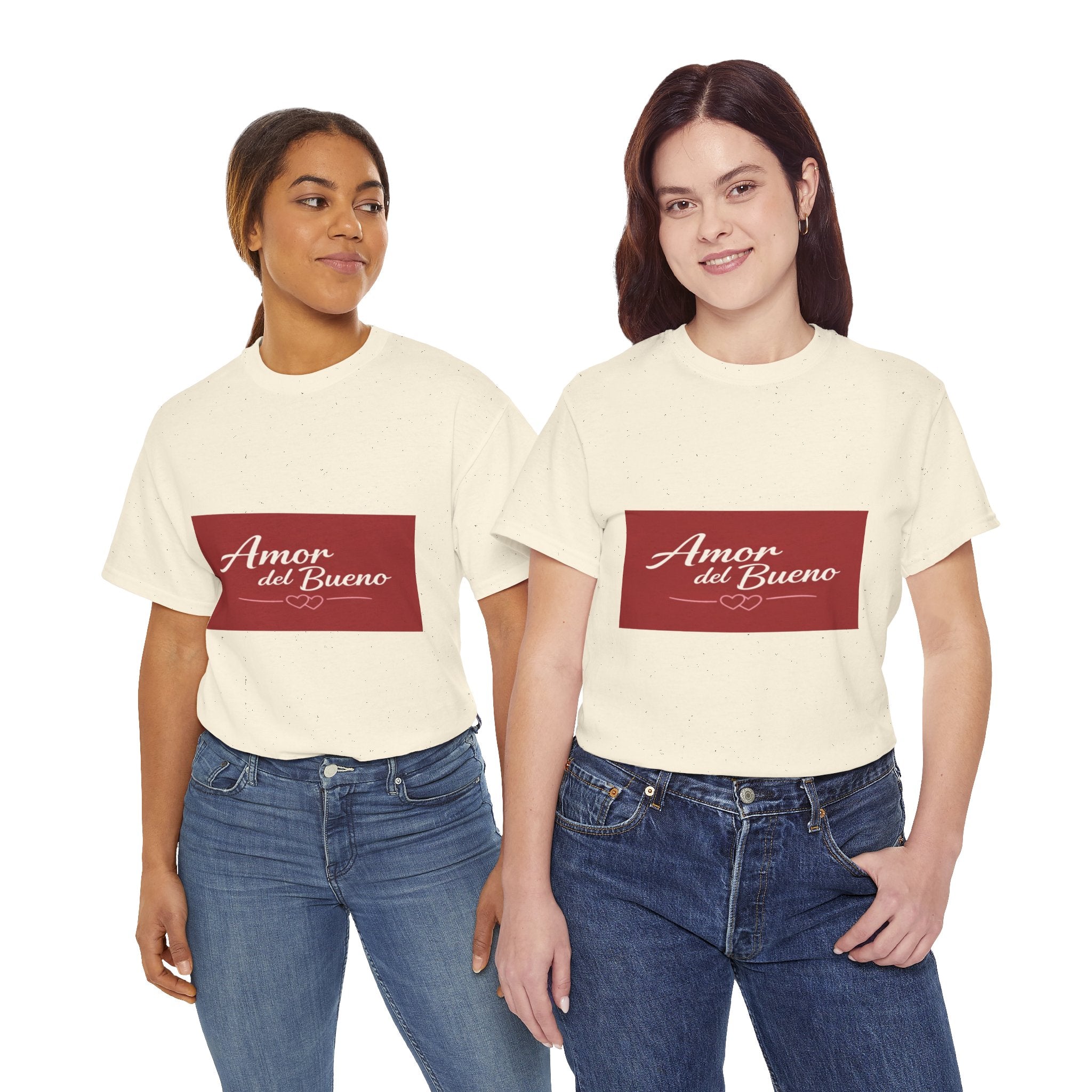 Amor del Bueno Script Tee — Romantic Spanish Love T-Shirt