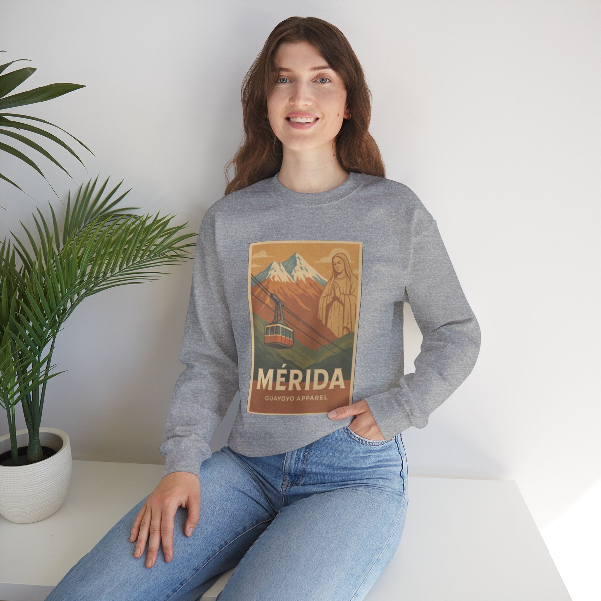 Mérida Cable Car Vintage Poster Sweatshirt