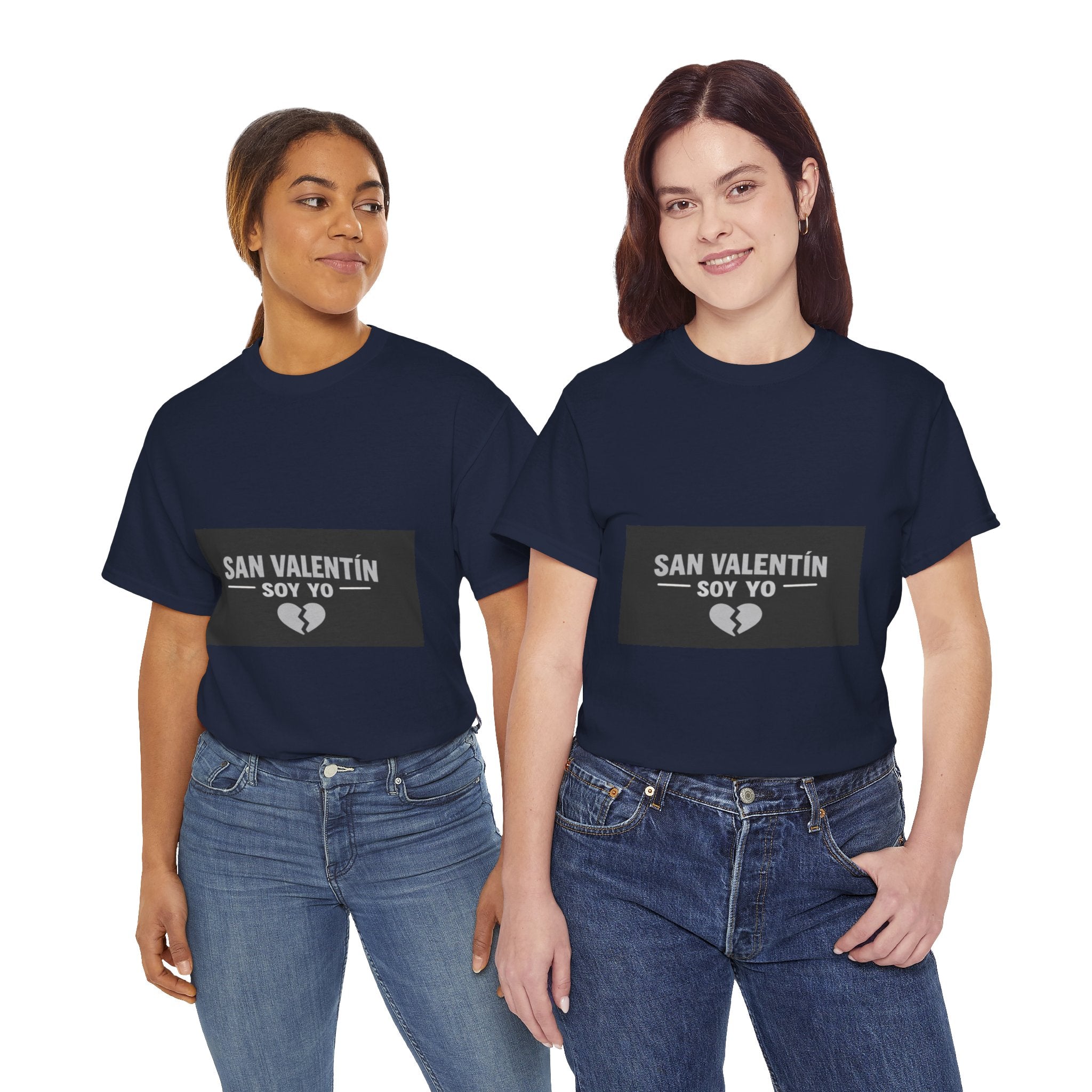 Valentine Soy Yo T-Shirt — "San Valentín Soy Yo" Broken Heart Tee