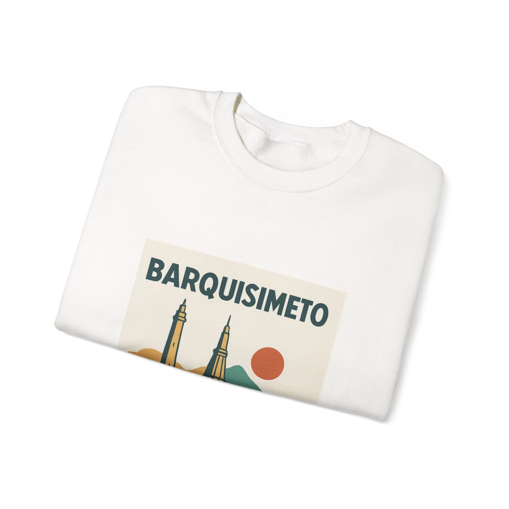 Barquisimeto Landmark Sweatshirt — Retro Cityscape Guayoyo Apparel