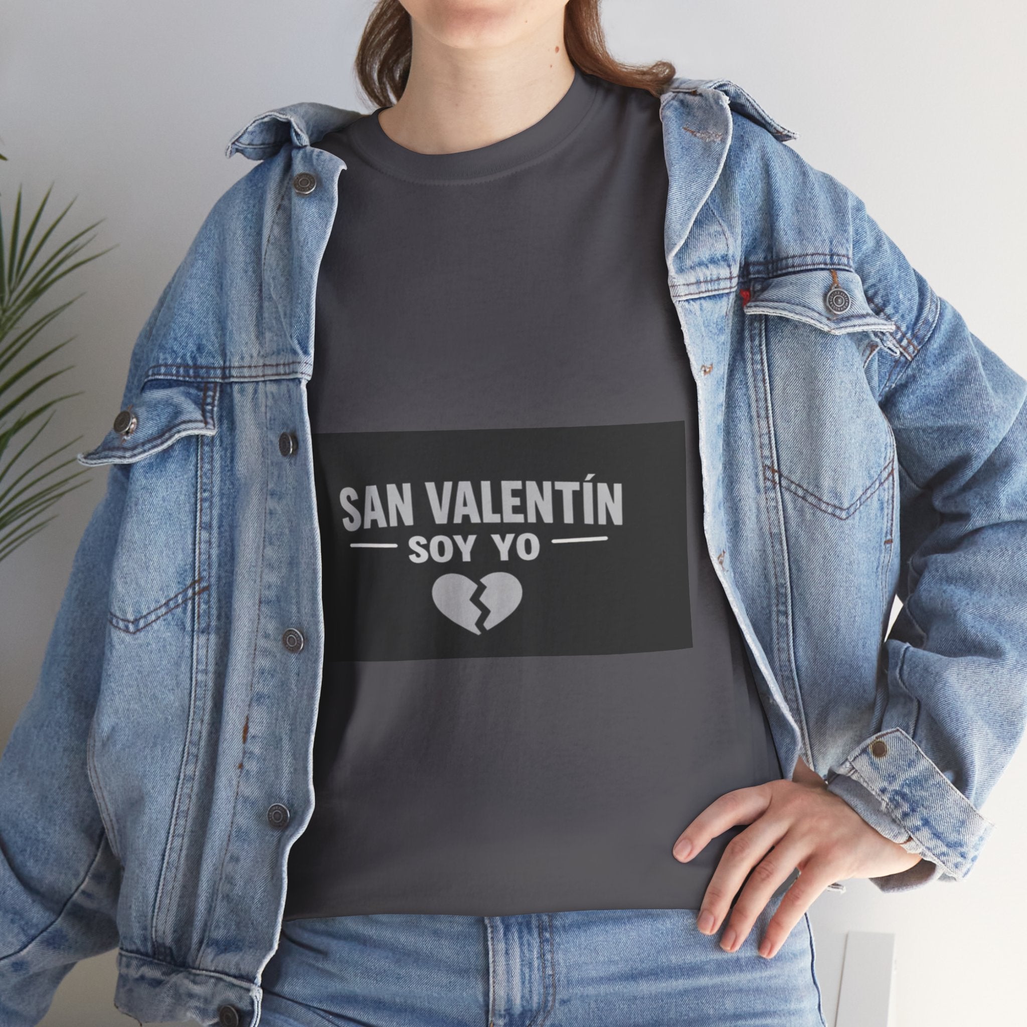 Valentine Soy Yo T-Shirt — "San Valentín Soy Yo" Broken Heart Tee