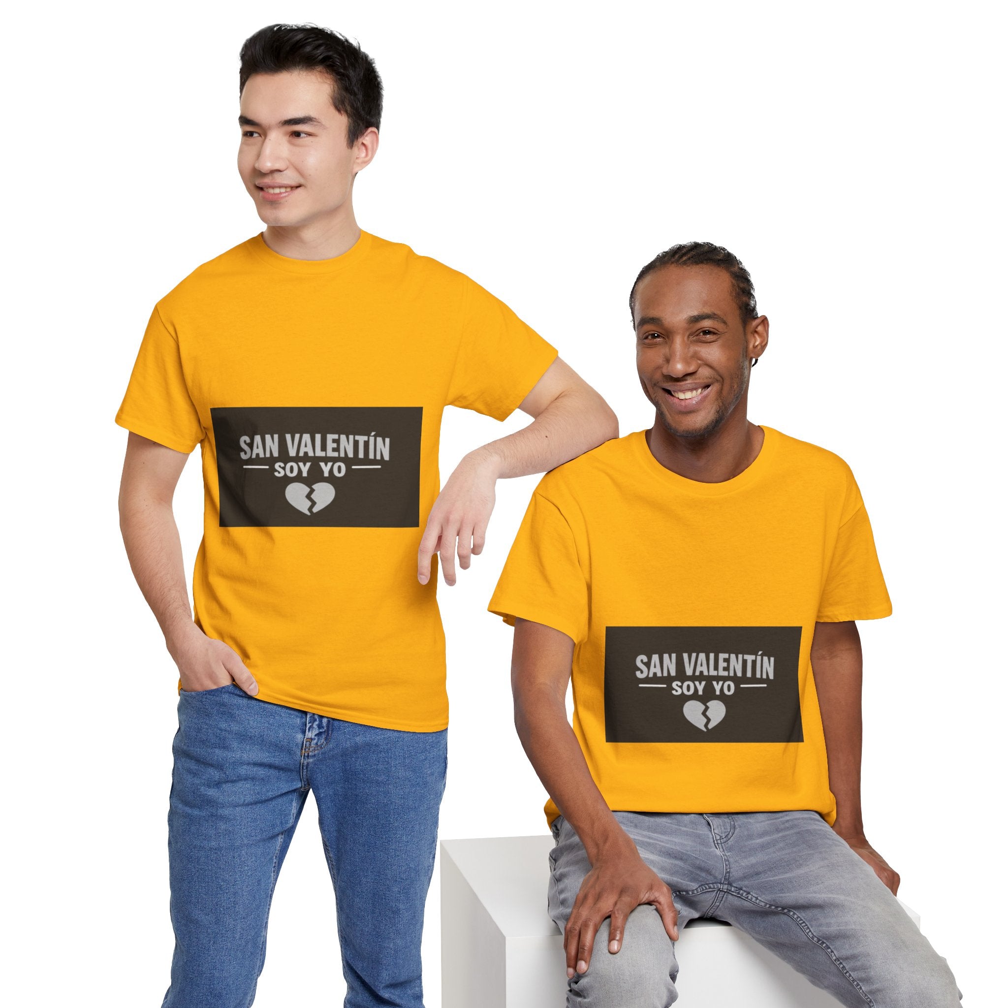 Valentine Soy Yo T-Shirt — "San Valentín Soy Yo" Broken Heart Tee