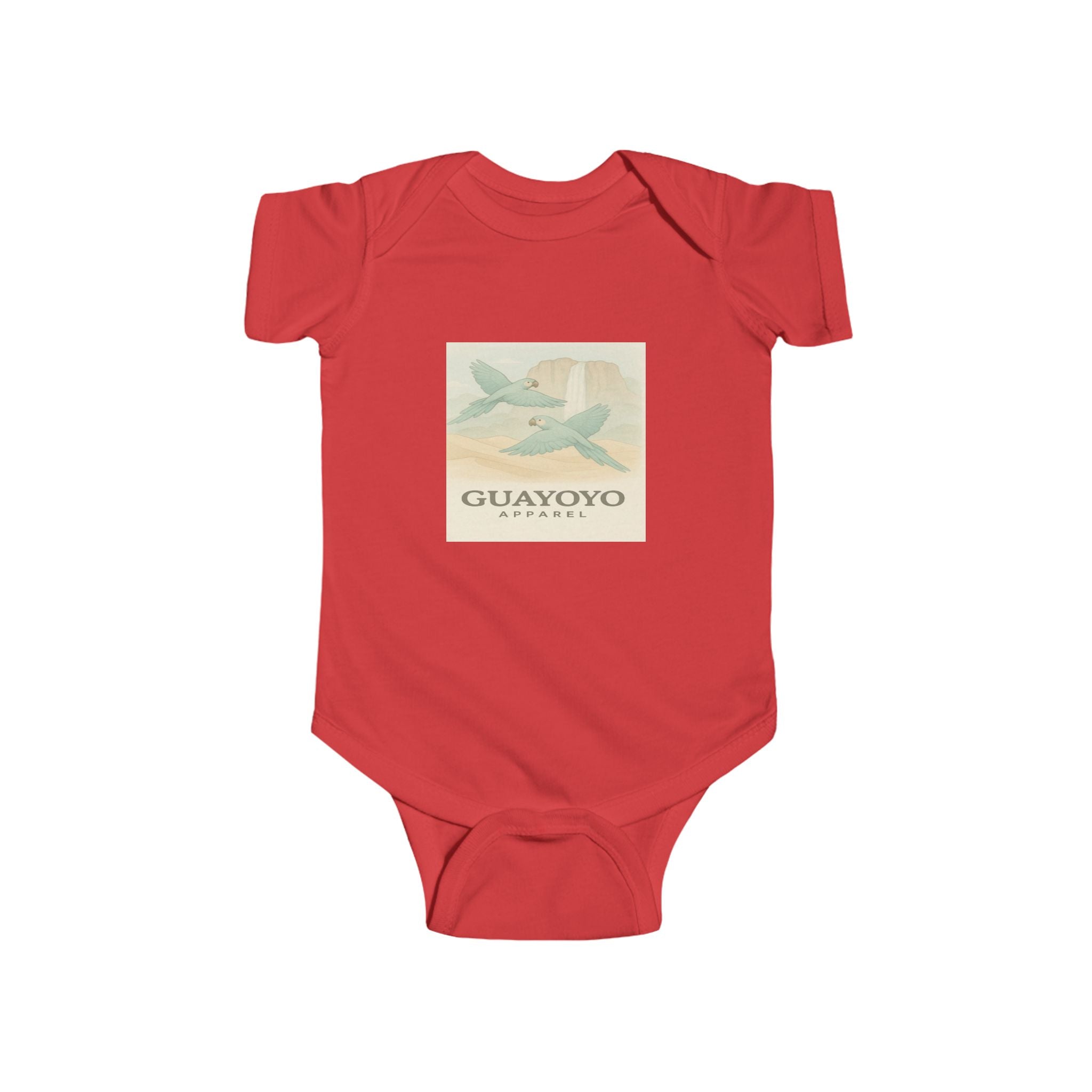 Guayoyo Coffee Infant Bodysuit — Vintage Coffee Plane Graphic Baby Onesie