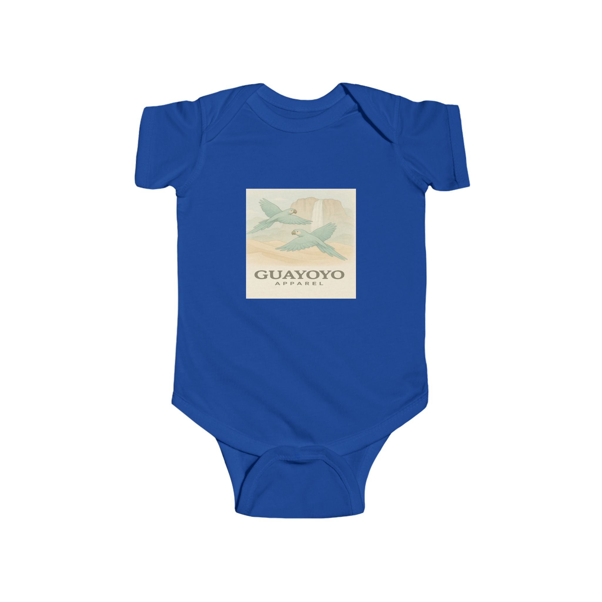 Guayoyo Coffee Infant Bodysuit — Vintage Coffee Plane Graphic Baby Onesie