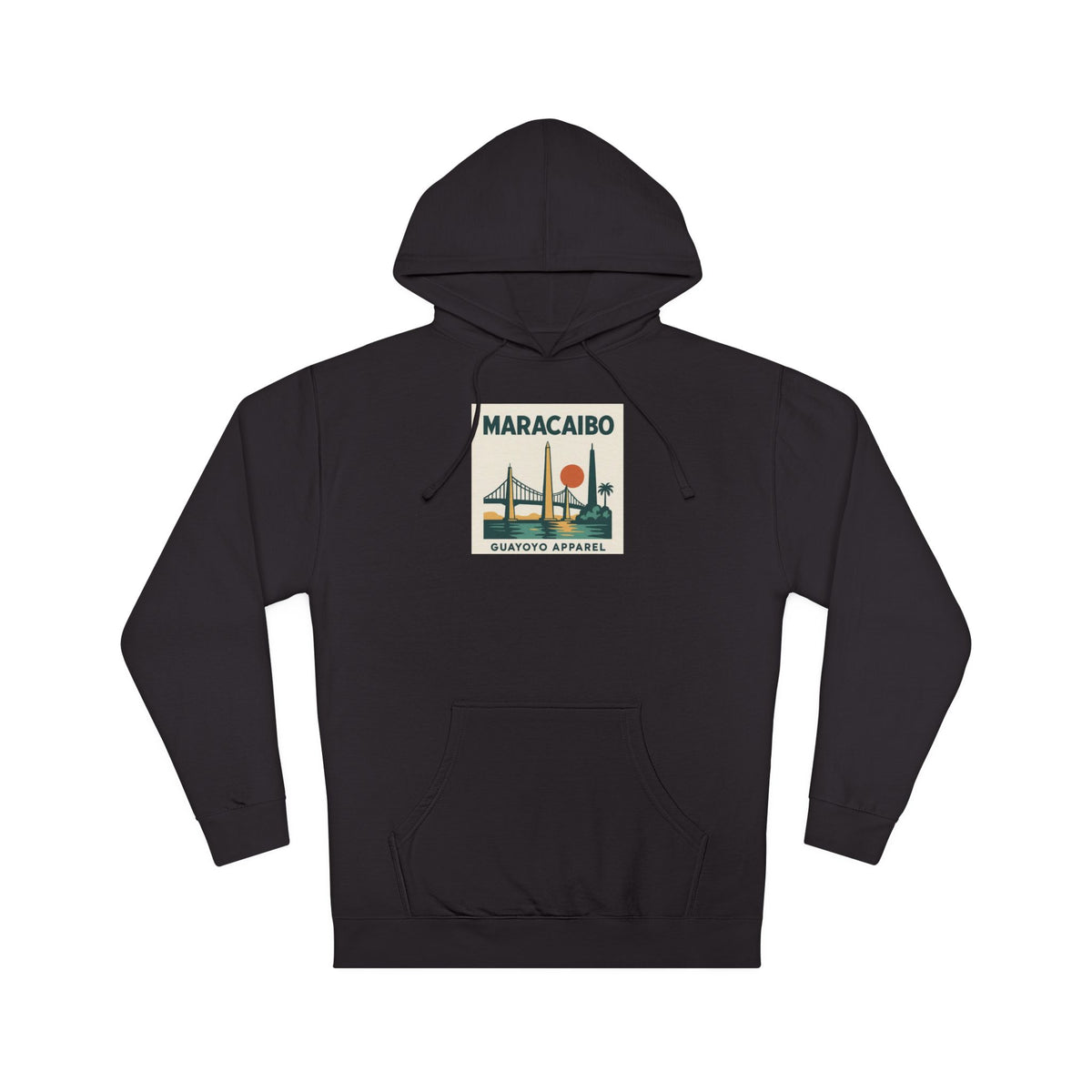Maracaibo Vintage Travel Hoodie – Retro Sunset Bridge Graphic