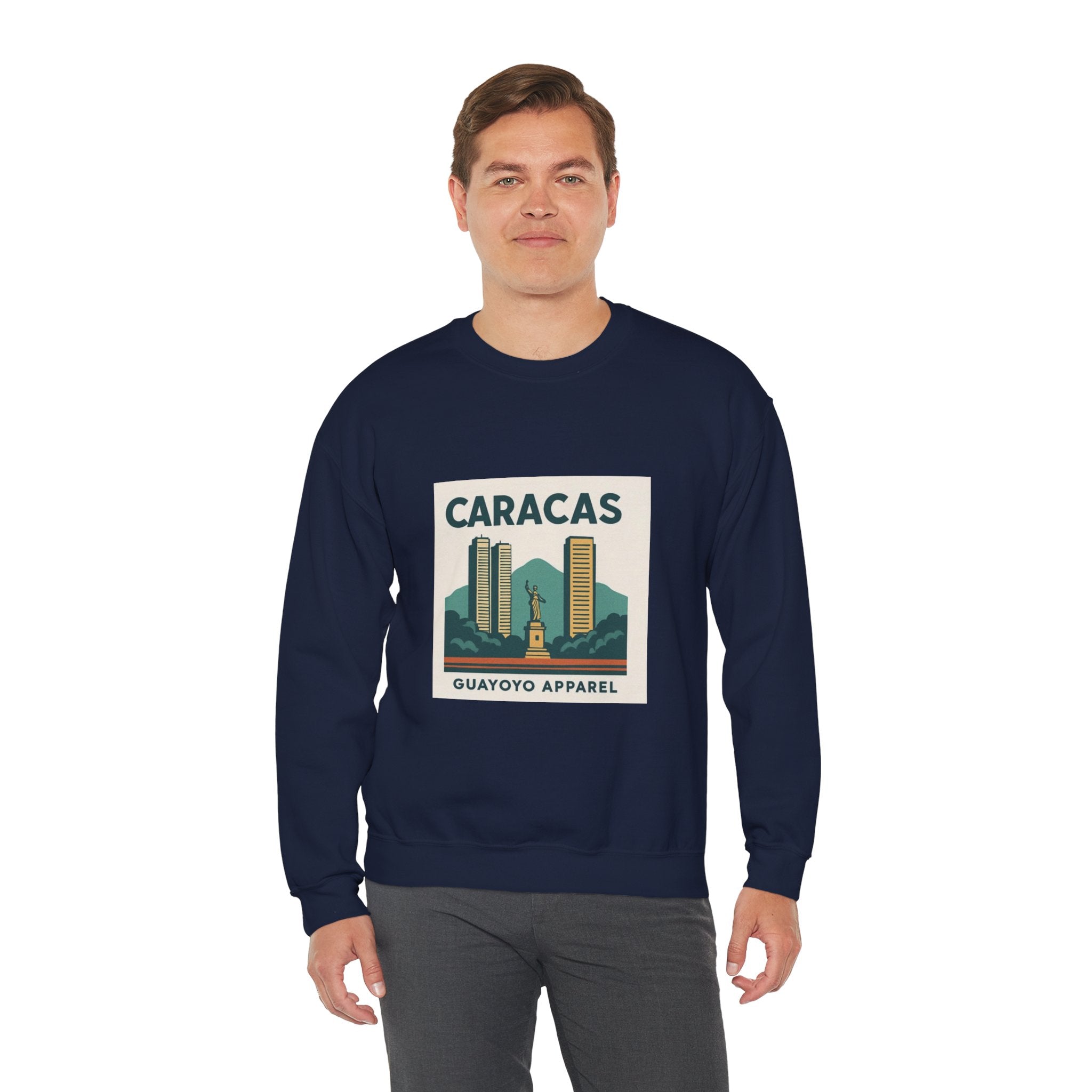 Caracas Vintage Skyline Sweatshirt — Guayoyo Apparel Crewneck