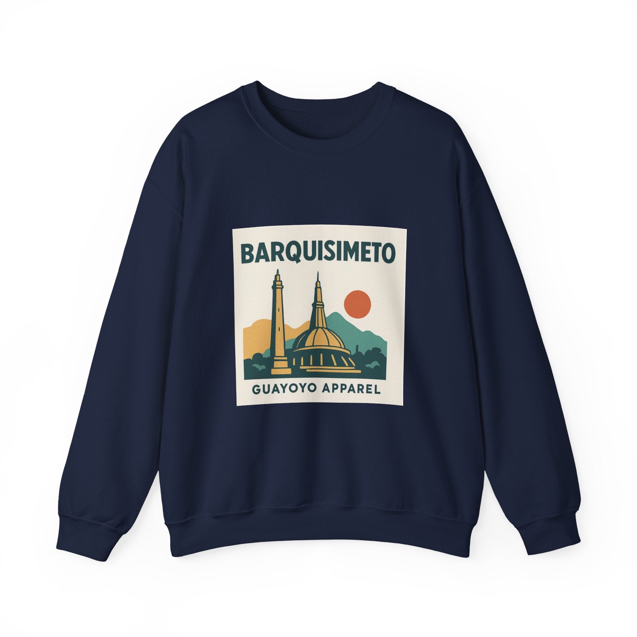 Barquisimeto Landmark Sweatshirt — Retro Cityscape Guayoyo Apparel