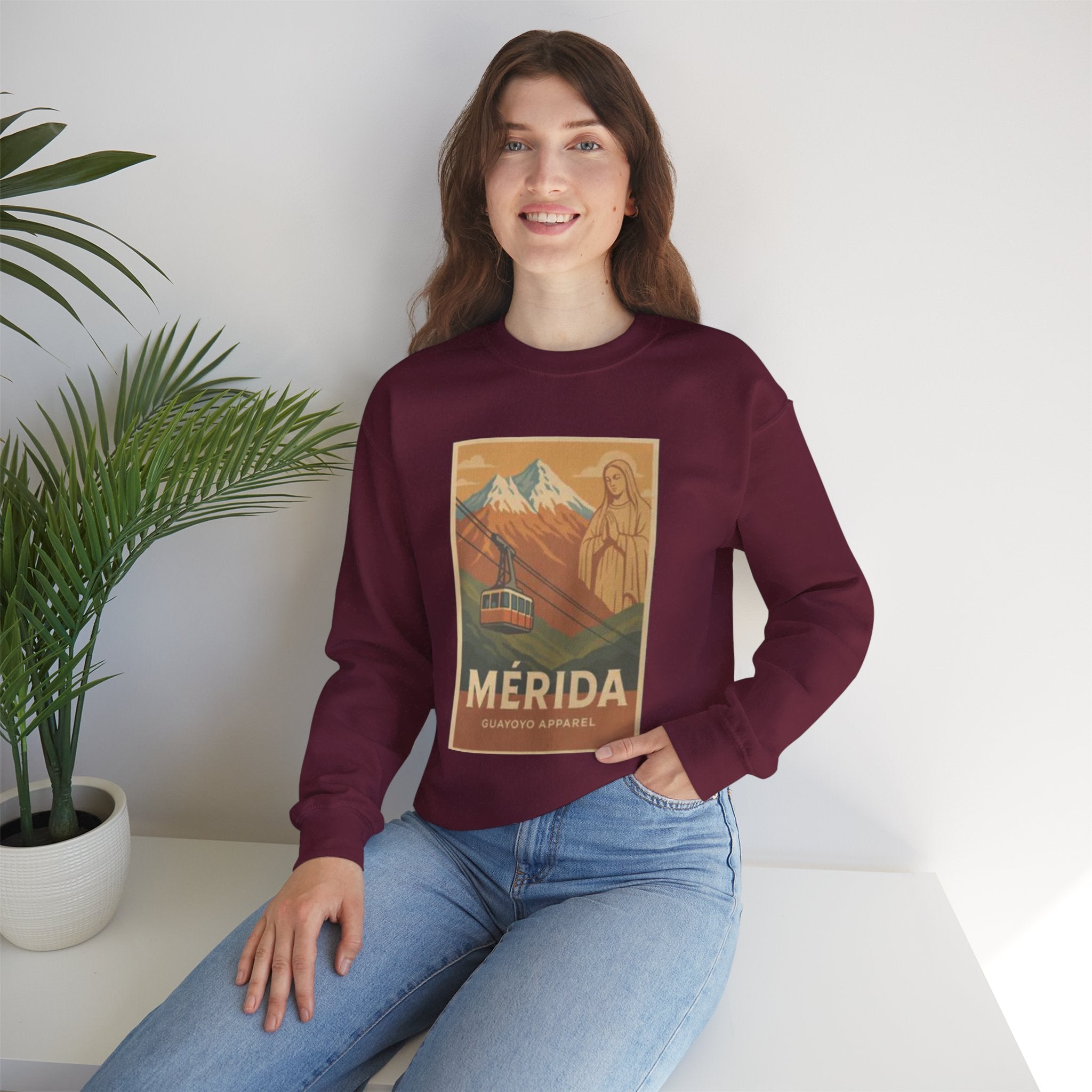 Mérida Cable Car Vintage Poster Sweatshirt