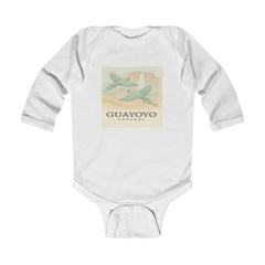 Infant Bodysuit with Vintage Airplane "Guayoyo" Print — Baby Long Sleeve Onesie