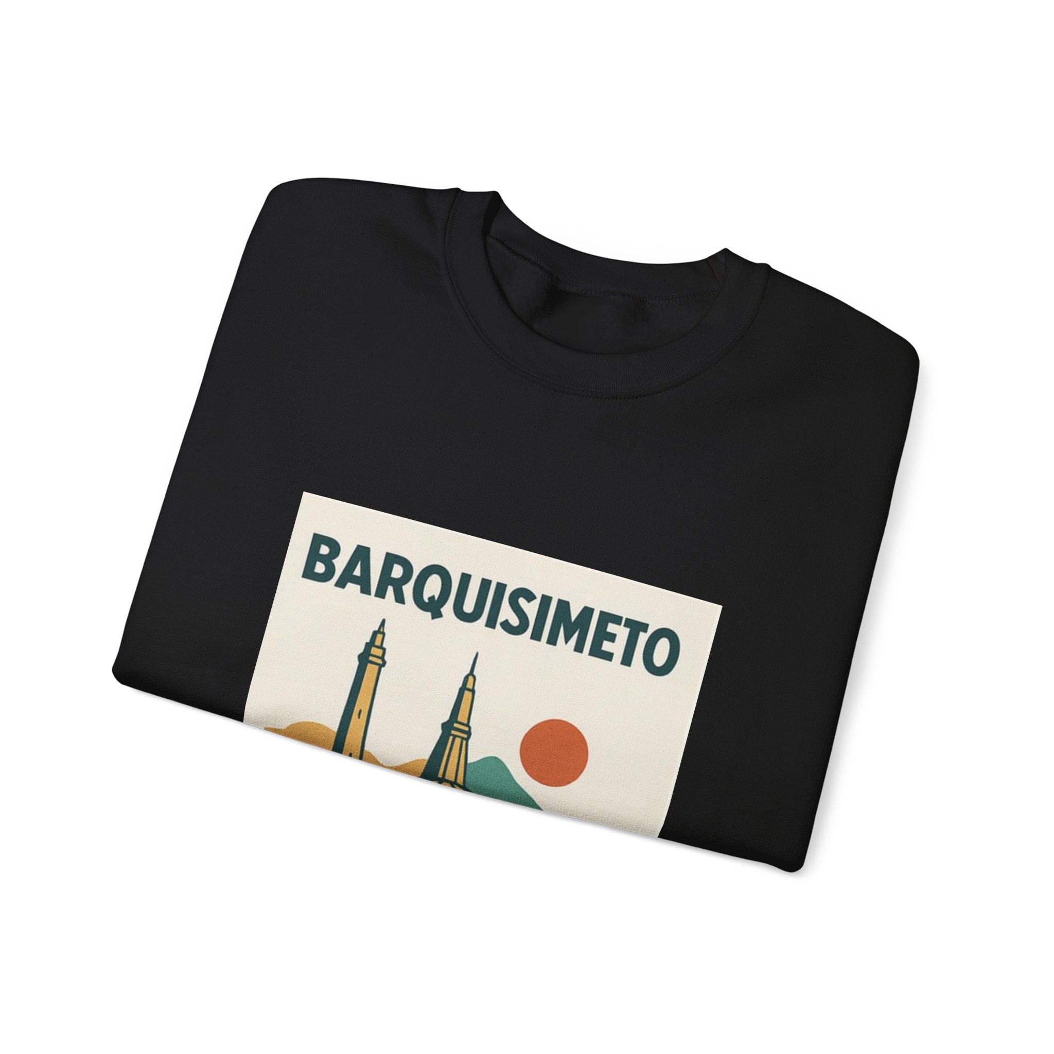 Barquisimeto Landmark Sweatshirt — Retro Cityscape Guayoyo Apparel