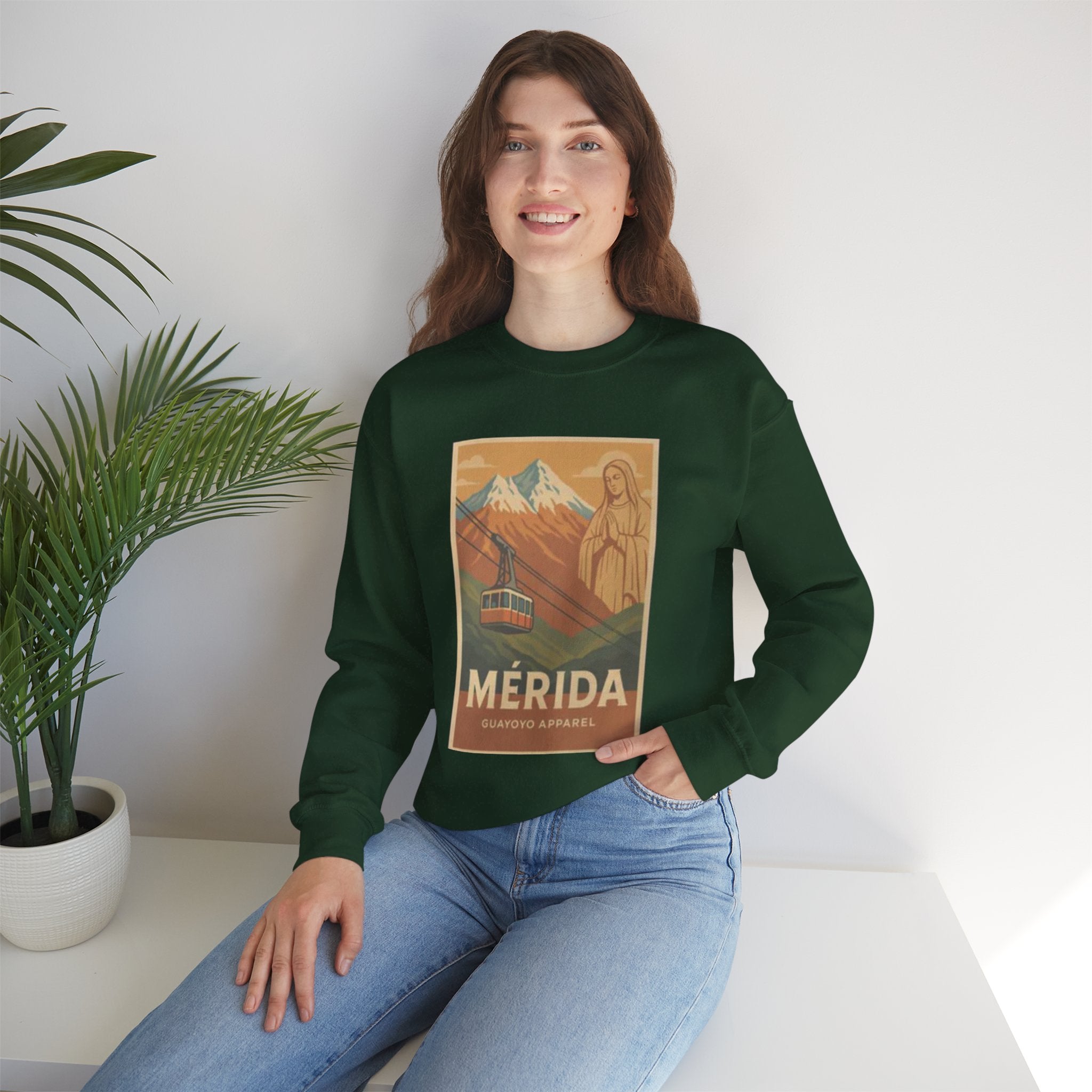 Mérida Cable Car Vintage Poster Sweatshirt