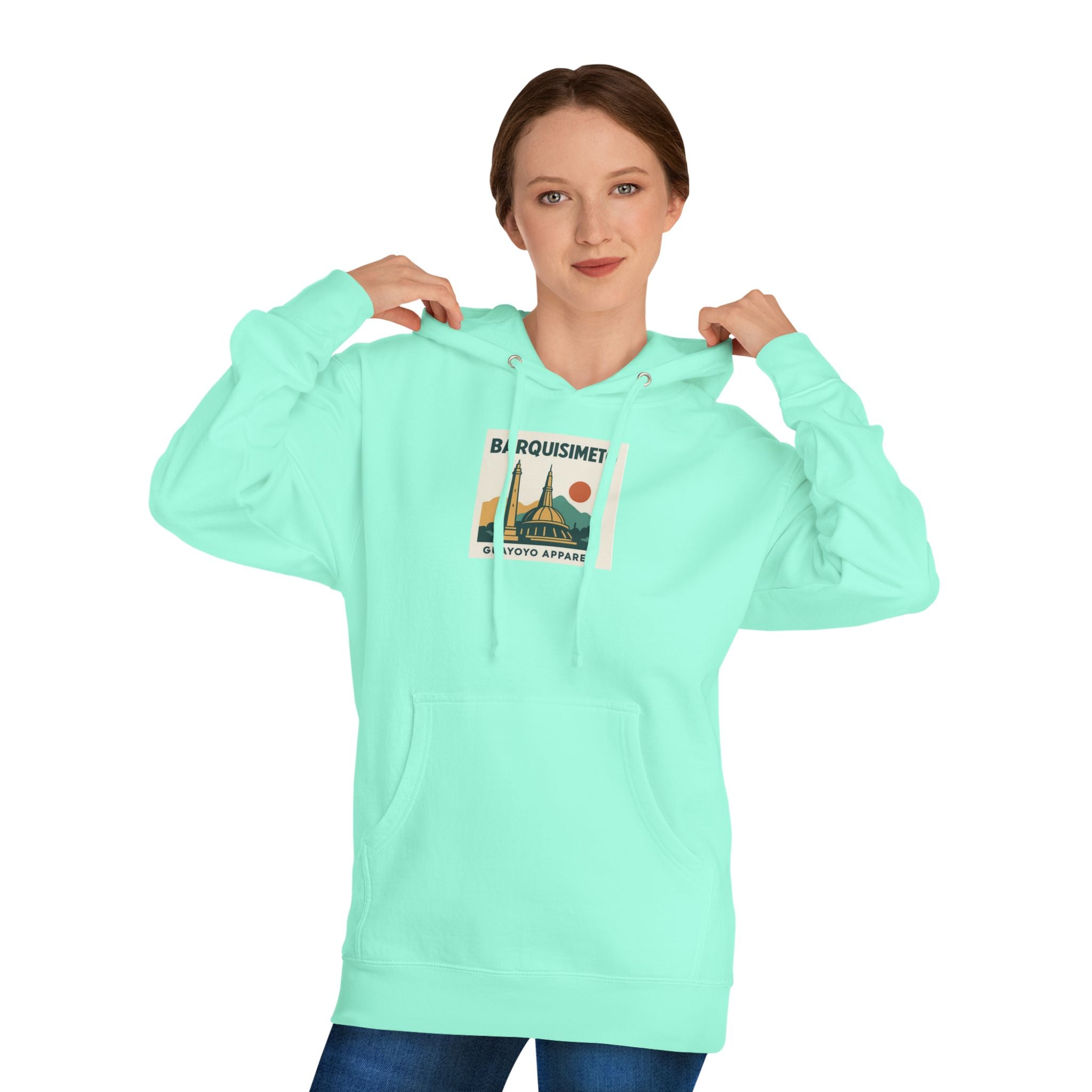 Barquisimeto Retro Skyline Hoodie — Venezuela Travel Vintage Graphic Hooded Sweatshirt