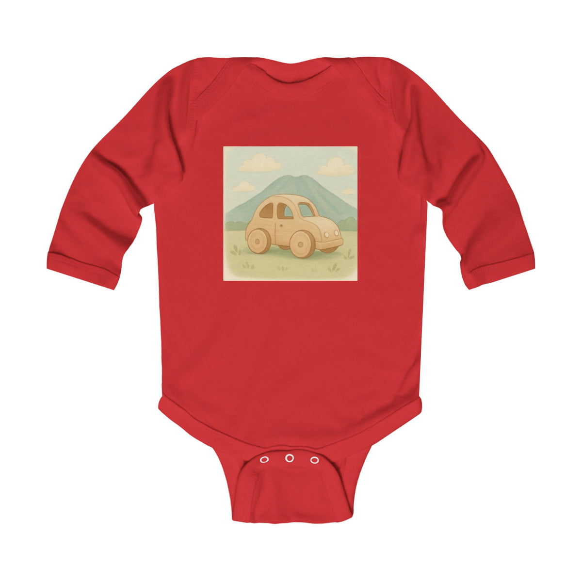 Infant Bodysuit — Cute Retro Car Baby Onesie, Vintage Road Trip Nursery Gift