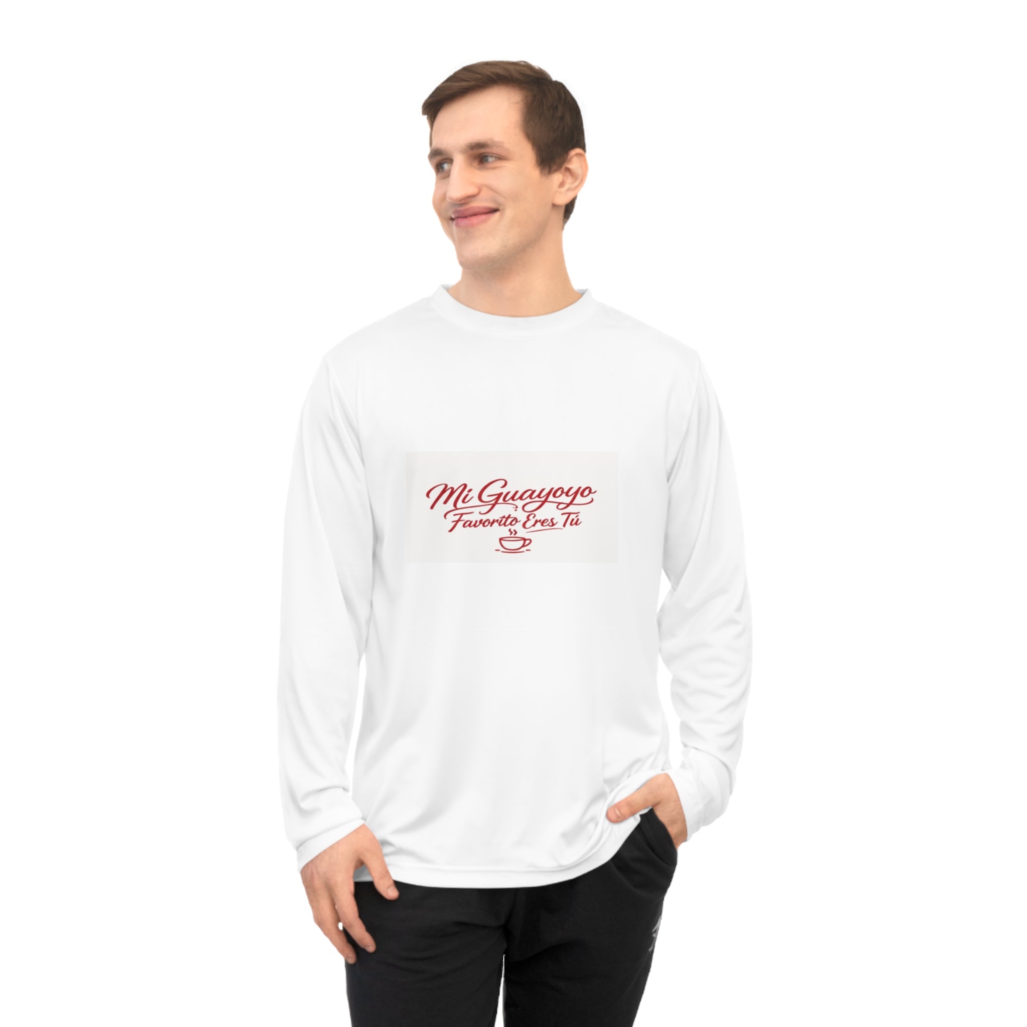 Long Sleeve Shirt — "Mi Guayoyo, Fue Na' Pa' Tí" Retro Script Performance Tee