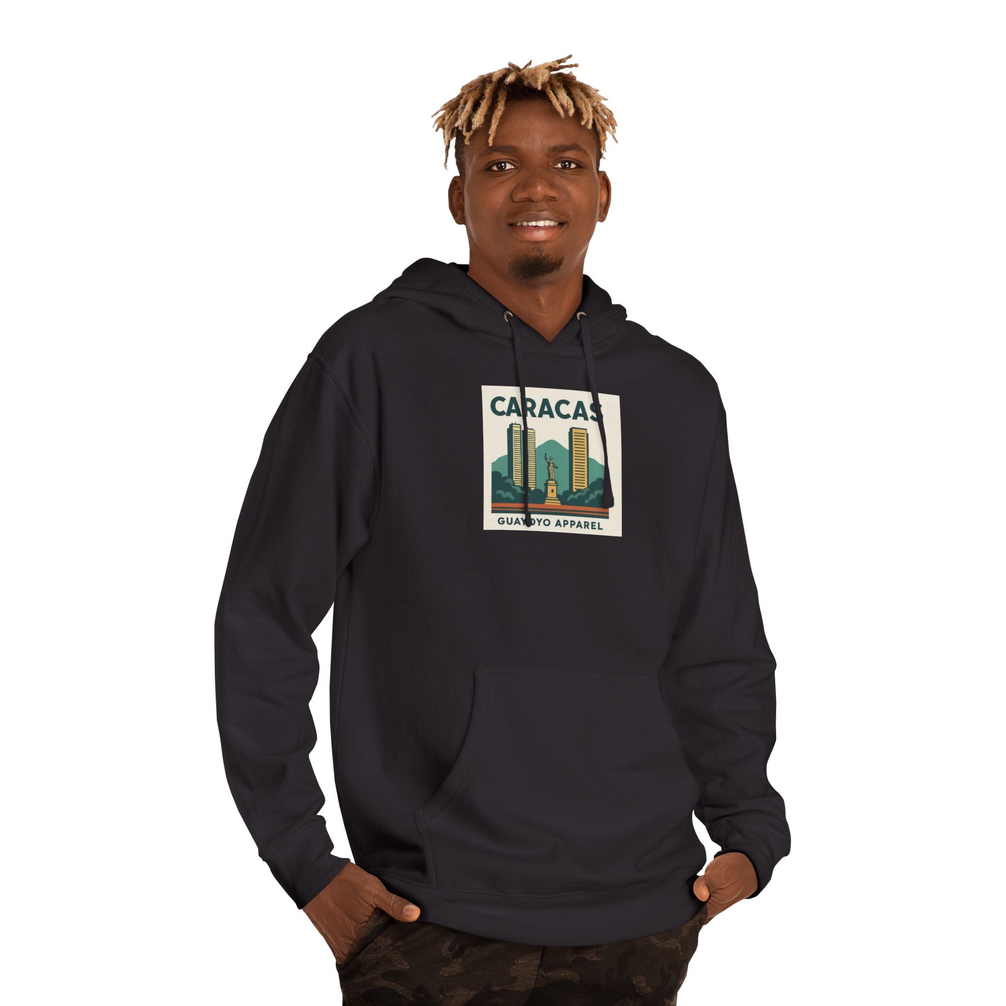 Caracas Skyline Hoodie – Retro Cityscape Pullover