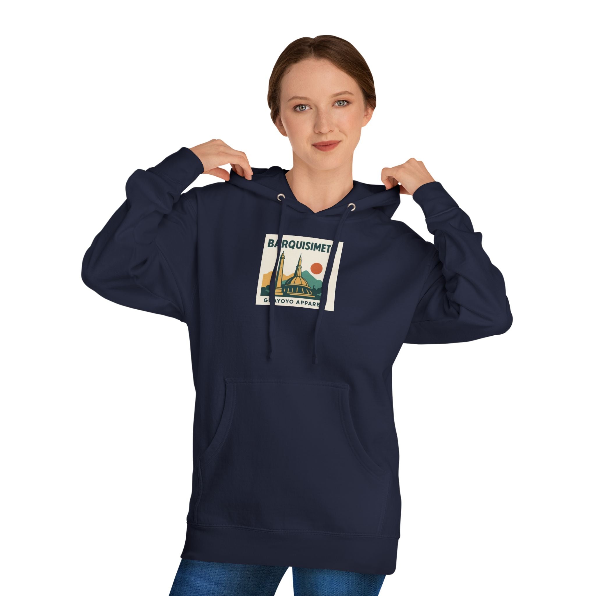 Barquisimeto Retro Skyline Hoodie — Venezuela Travel Vintage Graphic Hooded Sweatshirt