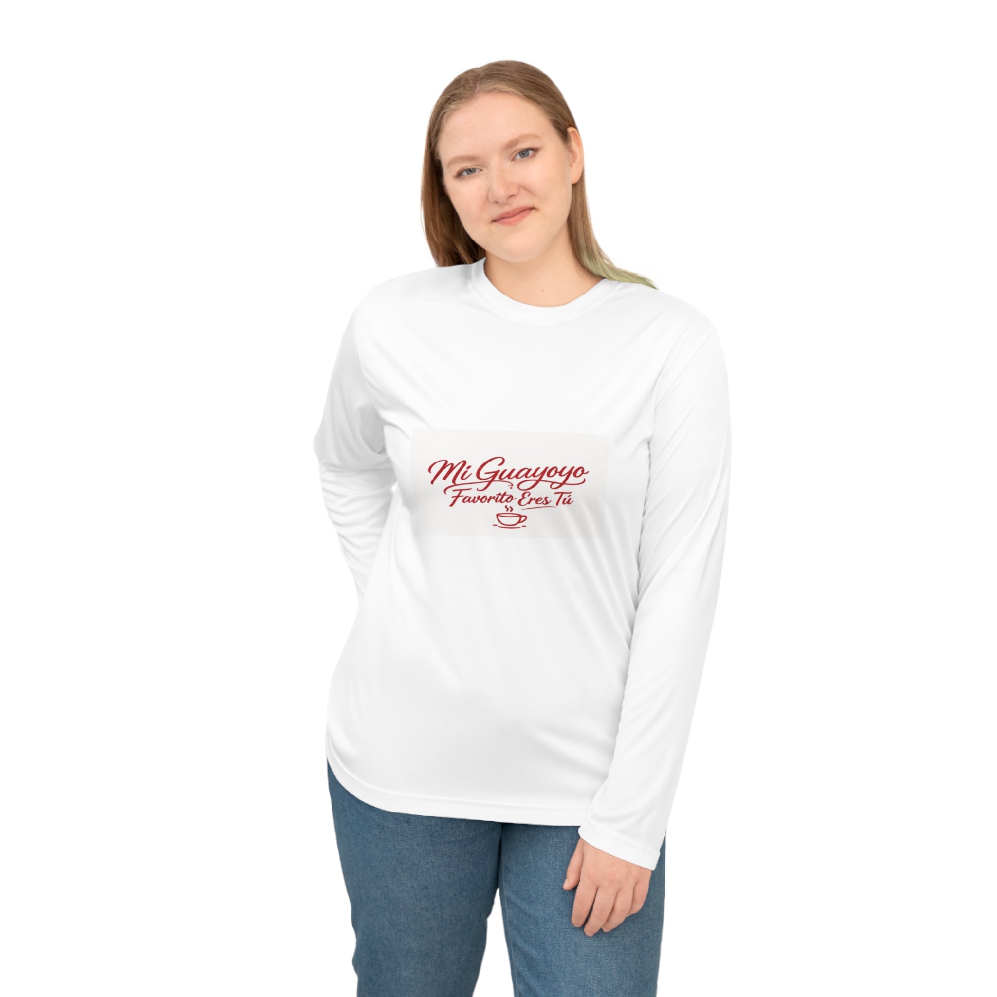 Long Sleeve Shirt — "Mi Guayoyo, Fue Na' Pa' Tí" Retro Script Performance Tee