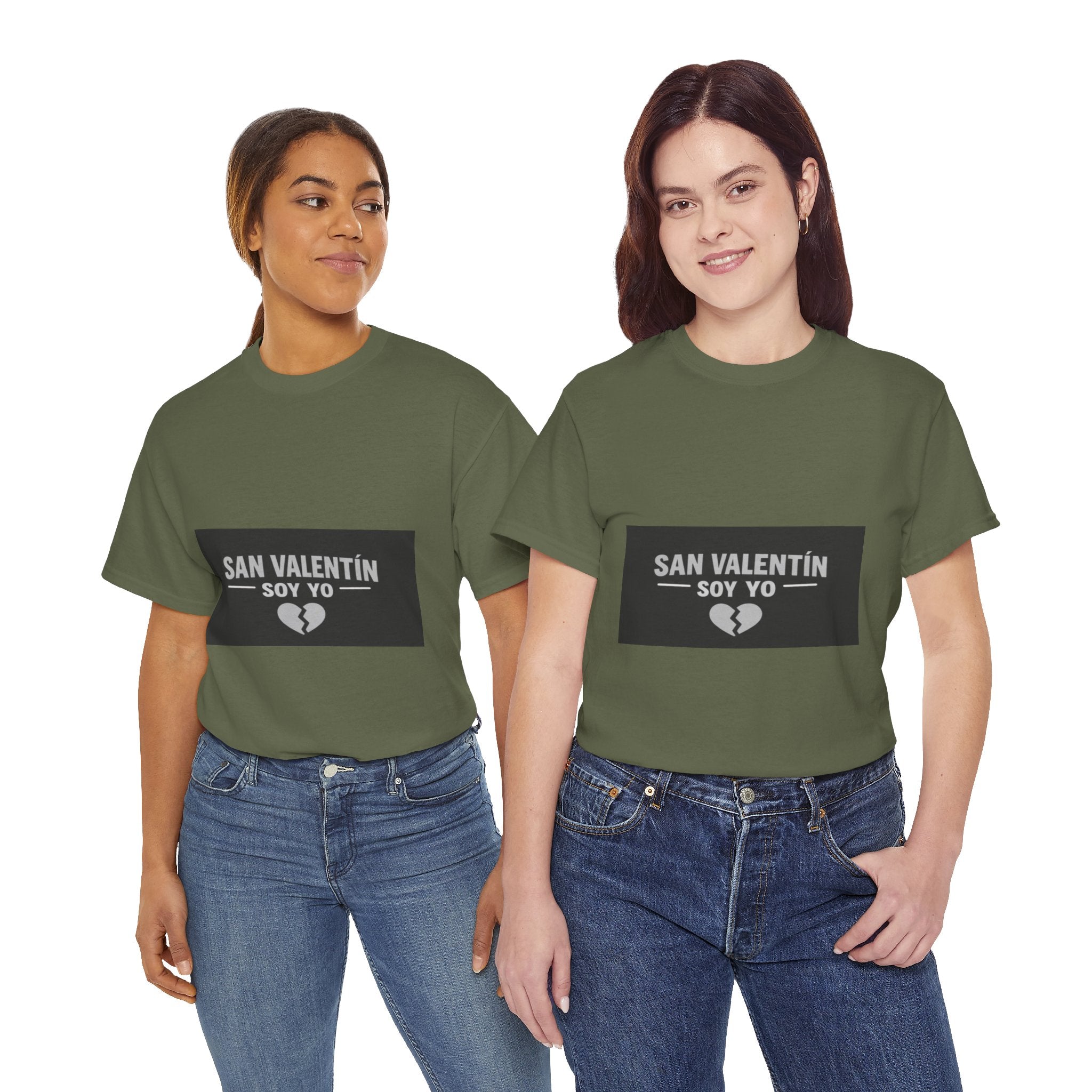Valentine Soy Yo T-Shirt — "San Valentín Soy Yo" Broken Heart Tee