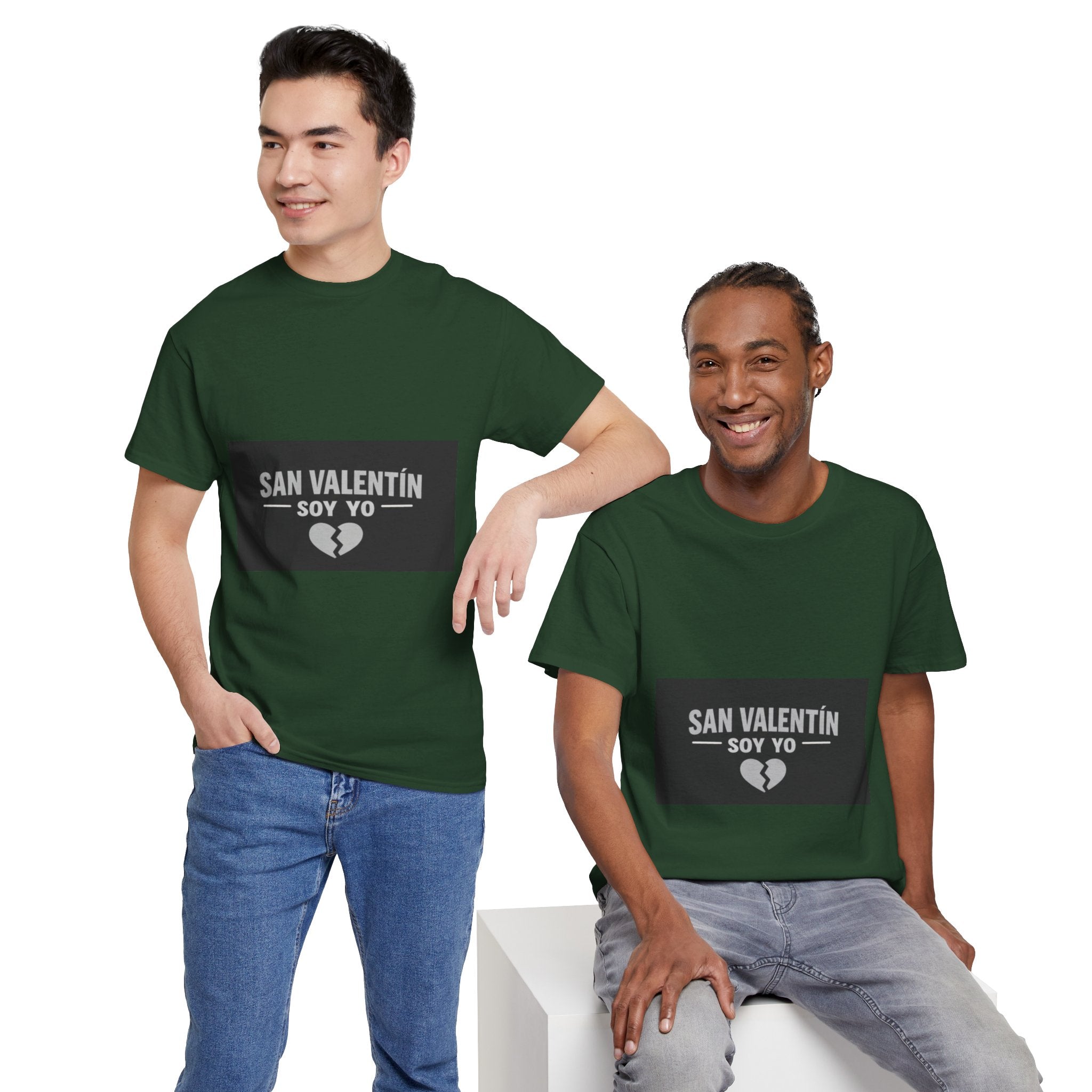 Valentine Soy Yo T-Shirt — "San Valentín Soy Yo" Broken Heart Tee