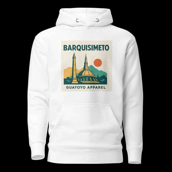 Barquisimeto Landmark Hoodie – Guayoyo Apparel white