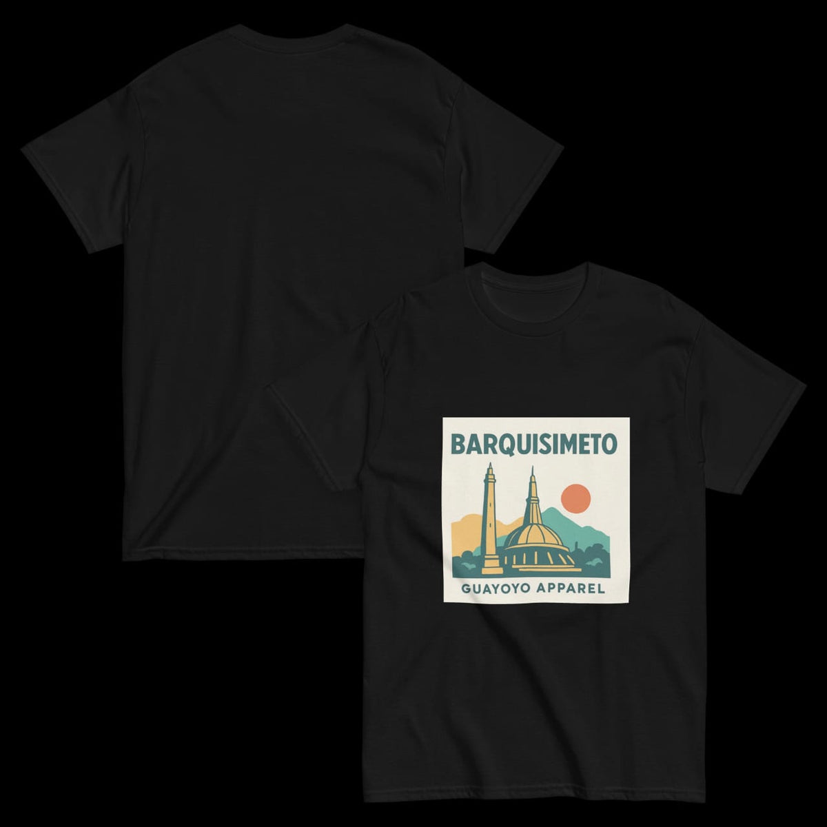 Barquisimeto Landmark Shirt – Guayoyo Apparel  Black