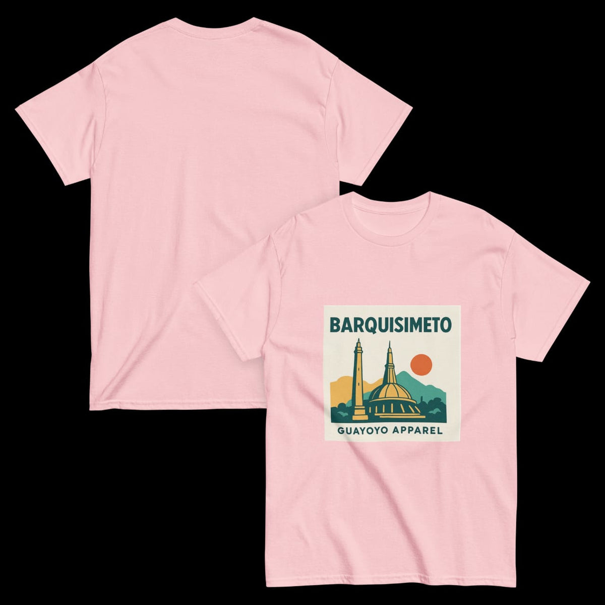 Barquisimeto Landmark Shirt – Guayoyo Apparel Pink