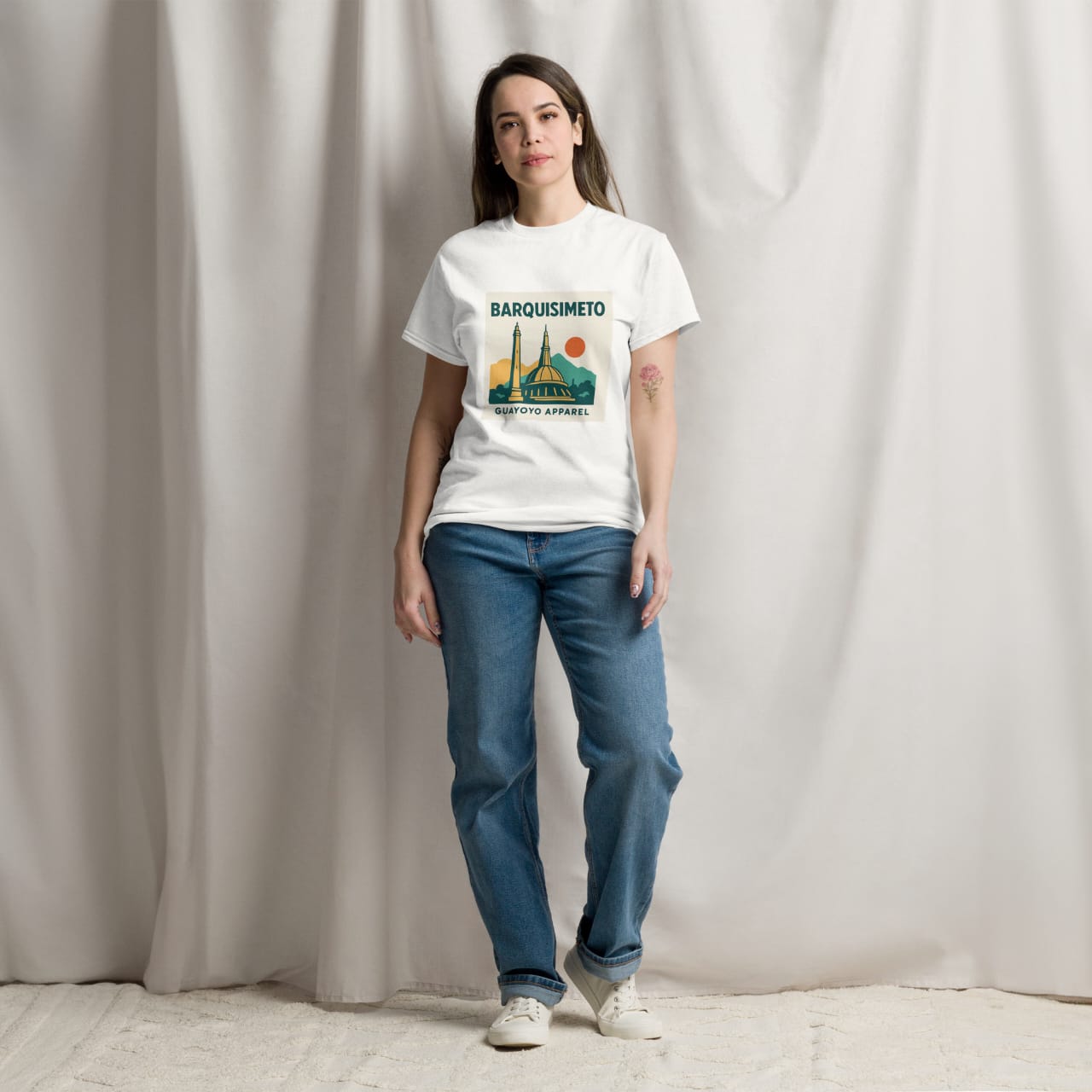Barquisimeto Landmark Shirt – Guayoyo Apparel White