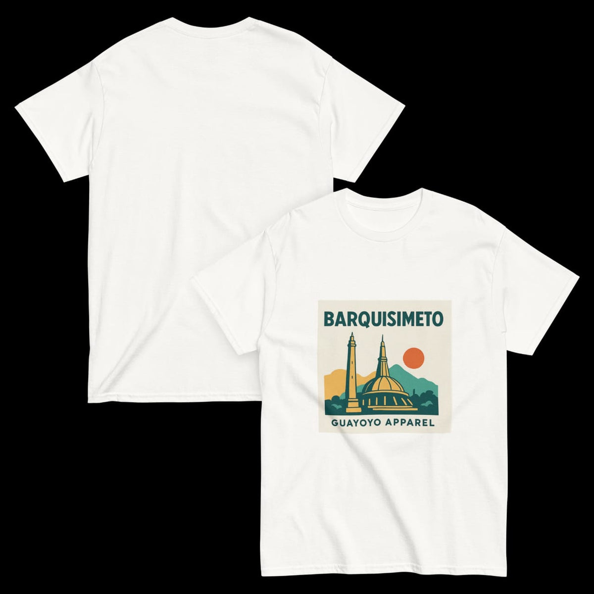 Barquisimeto Landmark Shirt – Guayoyo Apparel White