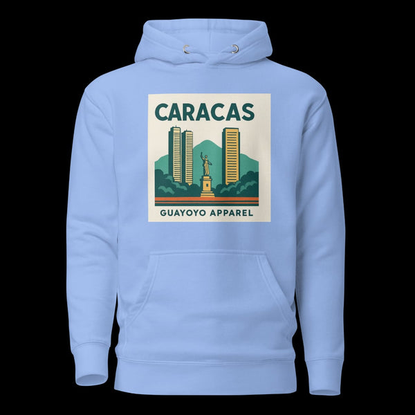 Caracas Skyline Hoodie – Guayoyo Apparel sky blue