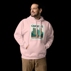 Caracas Skyline Hoodie – Guayoyo Apparel Brown pink