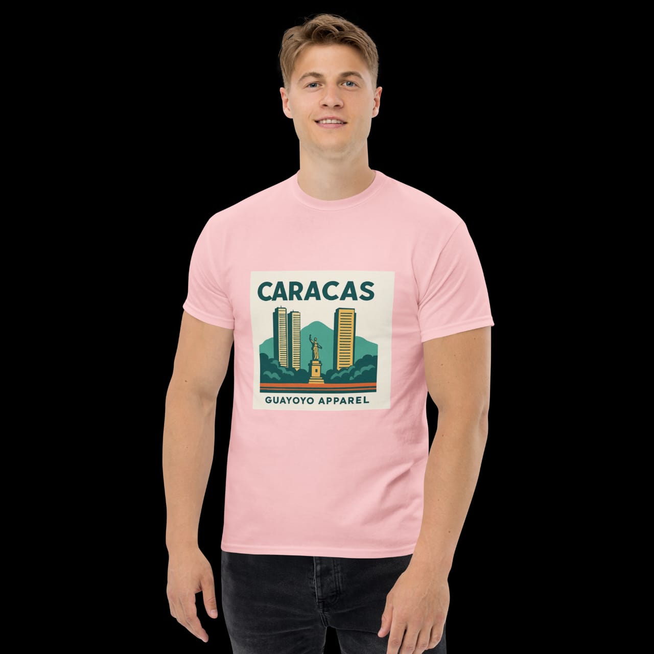 Caracas Skyline Shirt – Guayoyo Apparel Pink