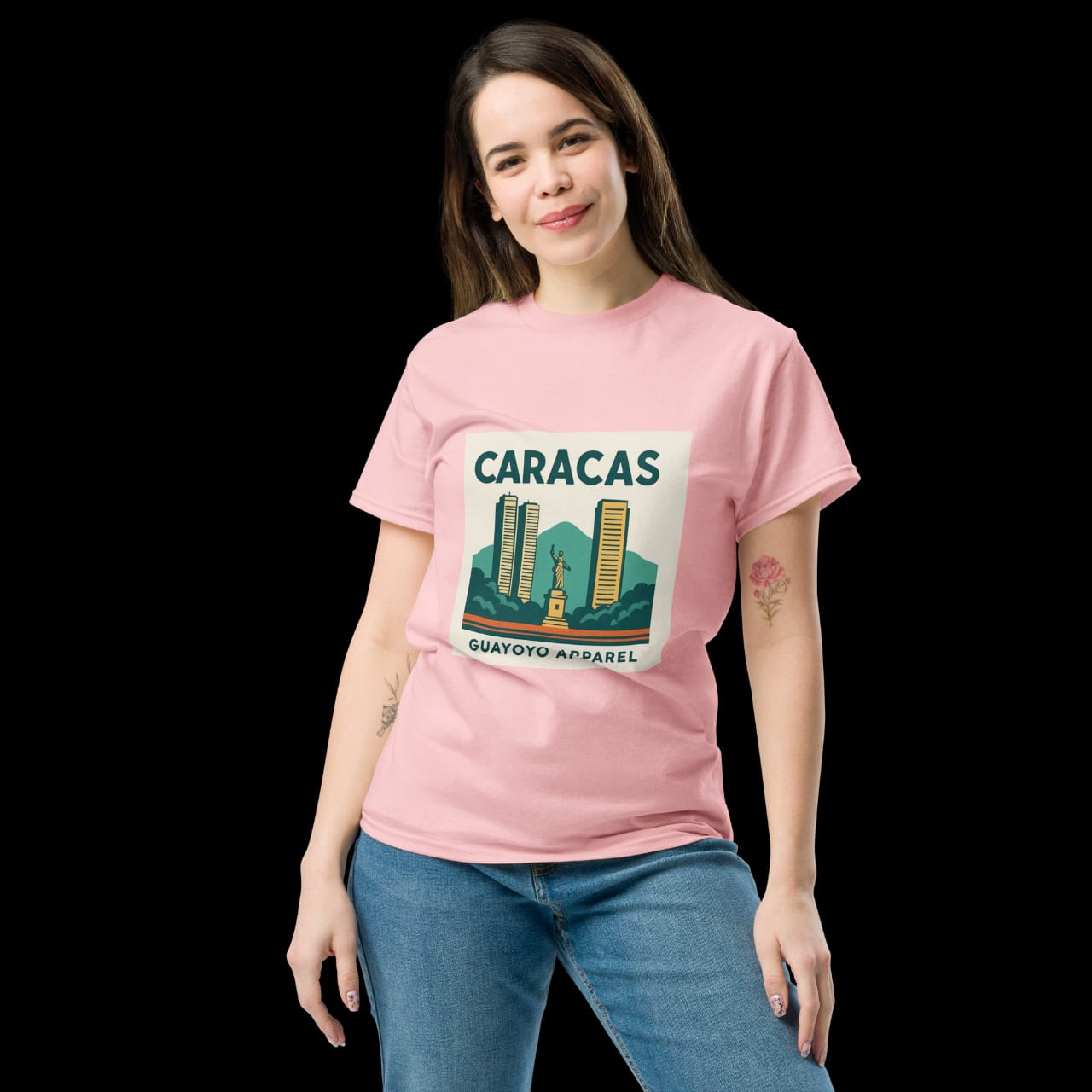 Caracas Skyline Shirt – Guayoyo Apparel Pink