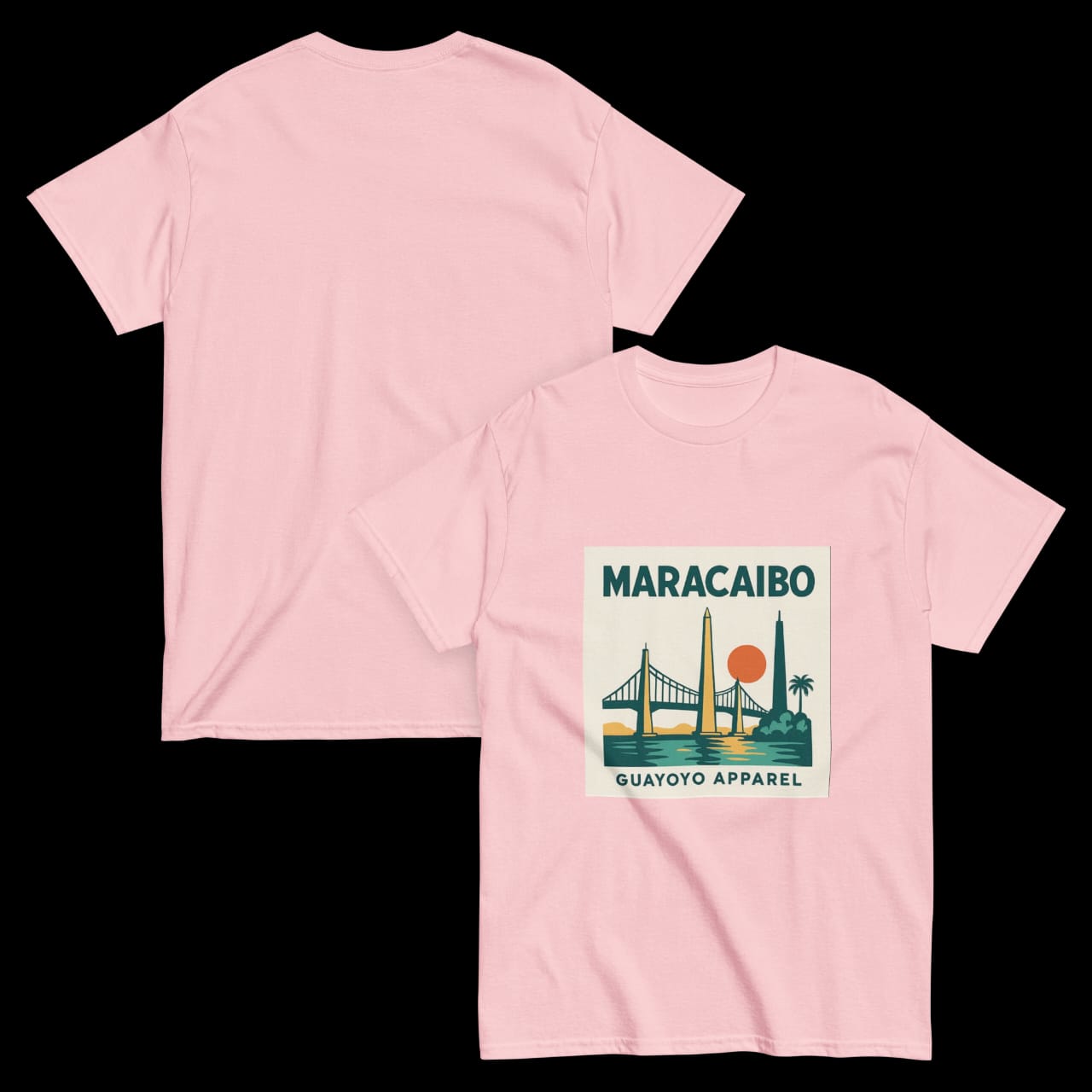 Maracaibo Skyline Shirt – Guayoyo Apparel  Pink