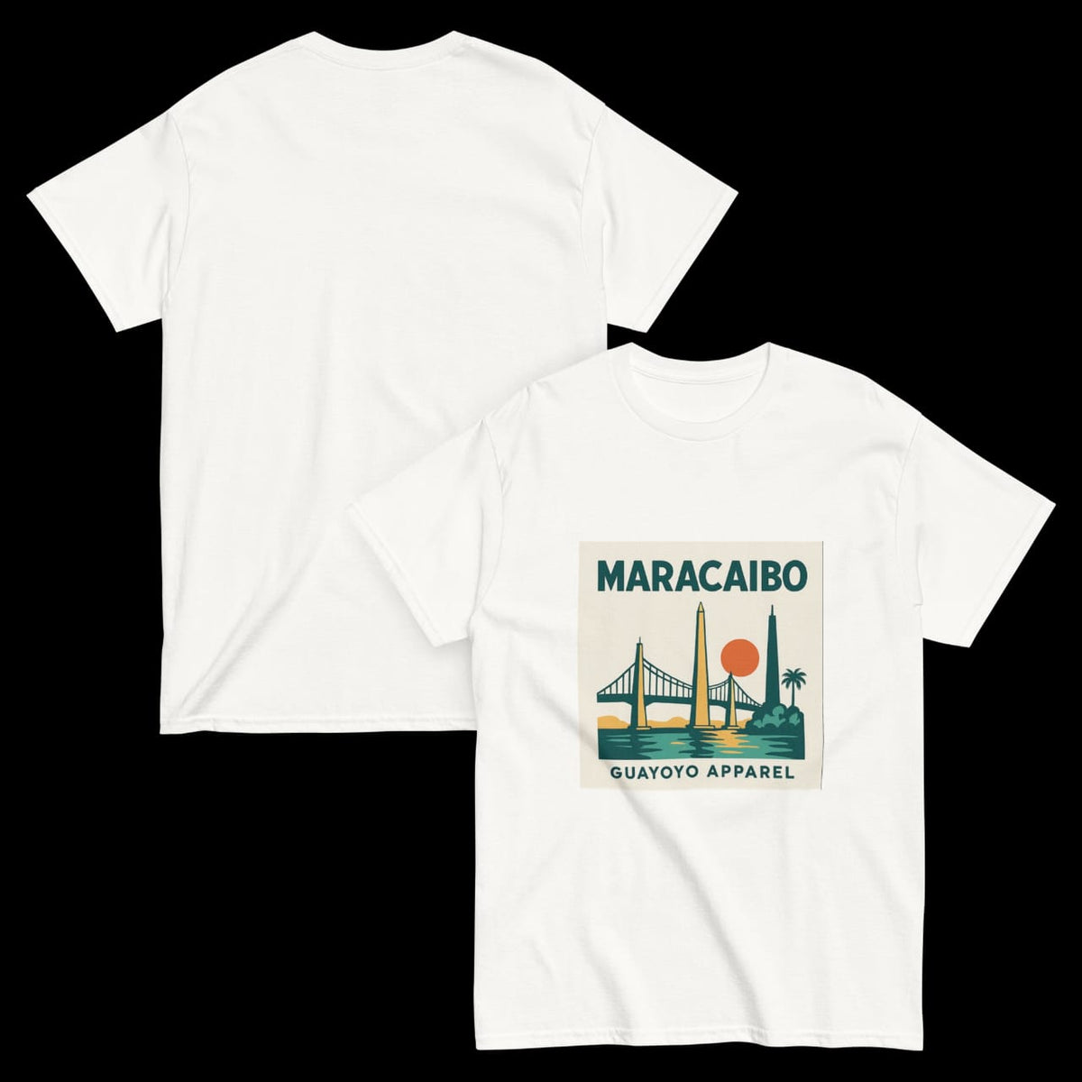 Maracaibo Skyline Shirt – Guayoyo Apparel  White