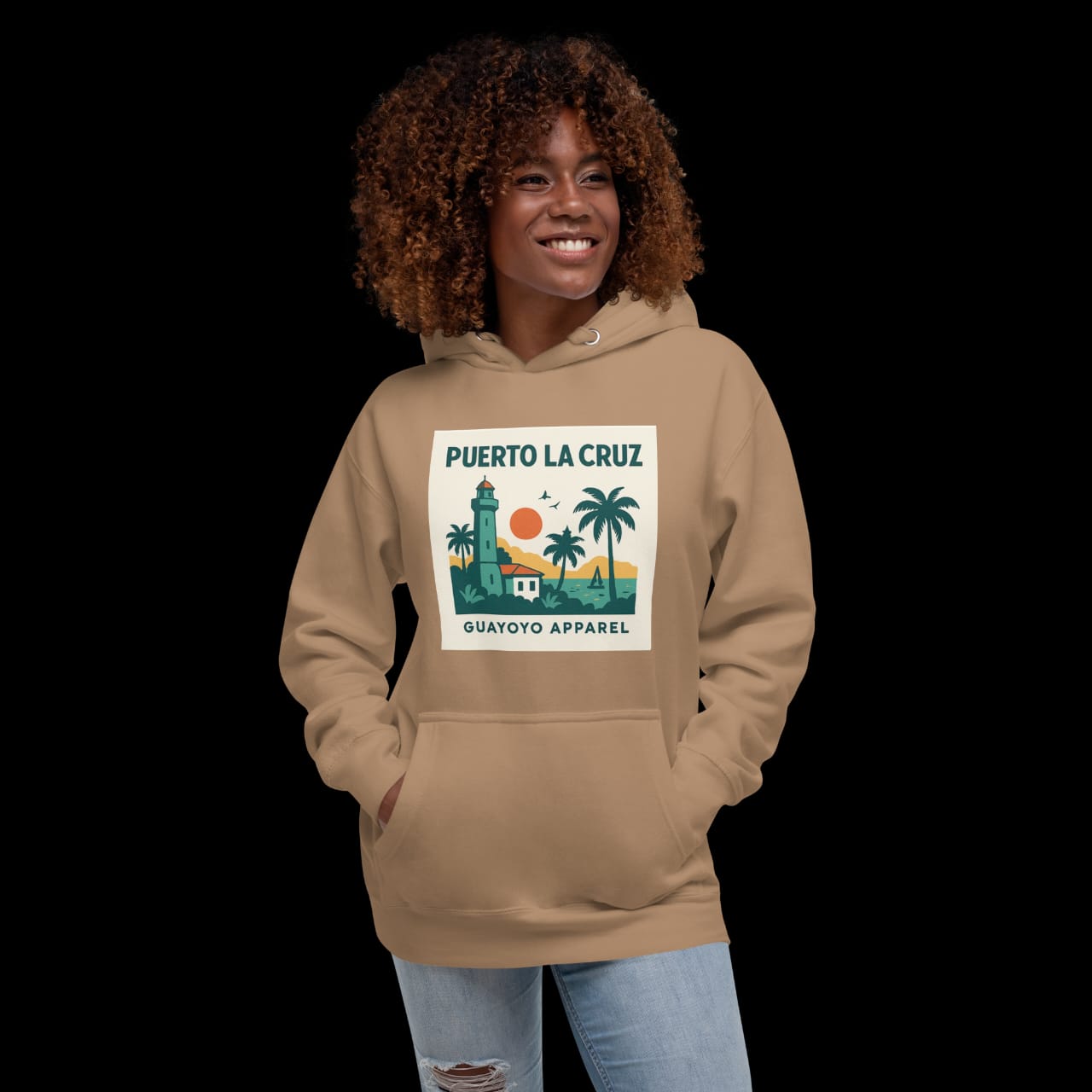 Puerto La Cruz Hoodie – Guayoyo Apparel Brown