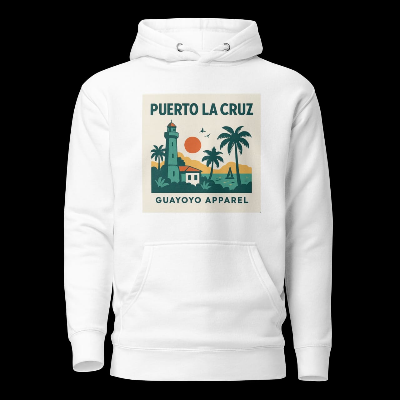 Puerto La Cruz Hoodie – Guayoyo Apparel White