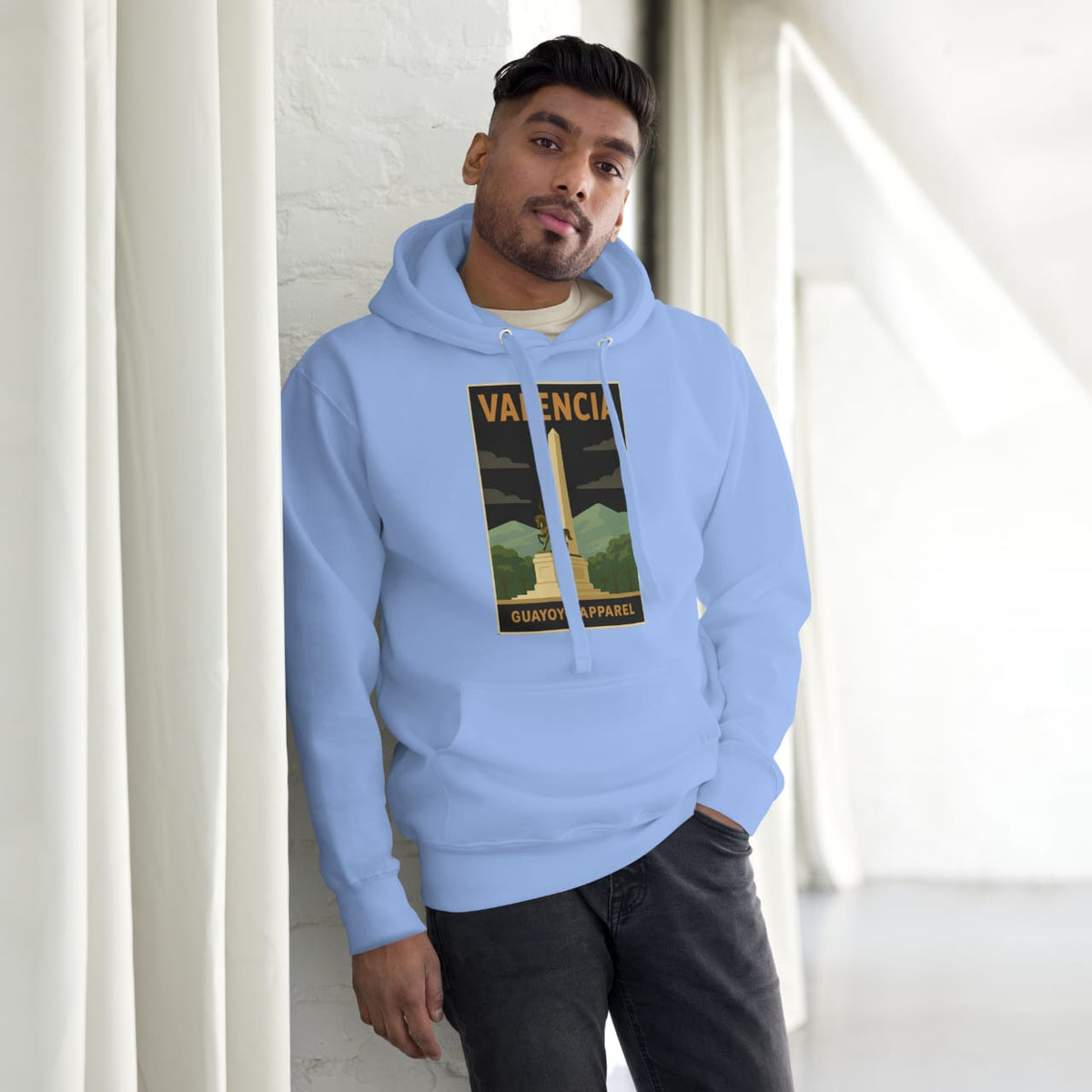 Valencia Hoodie – Guayoyo Apparel Sky Blue